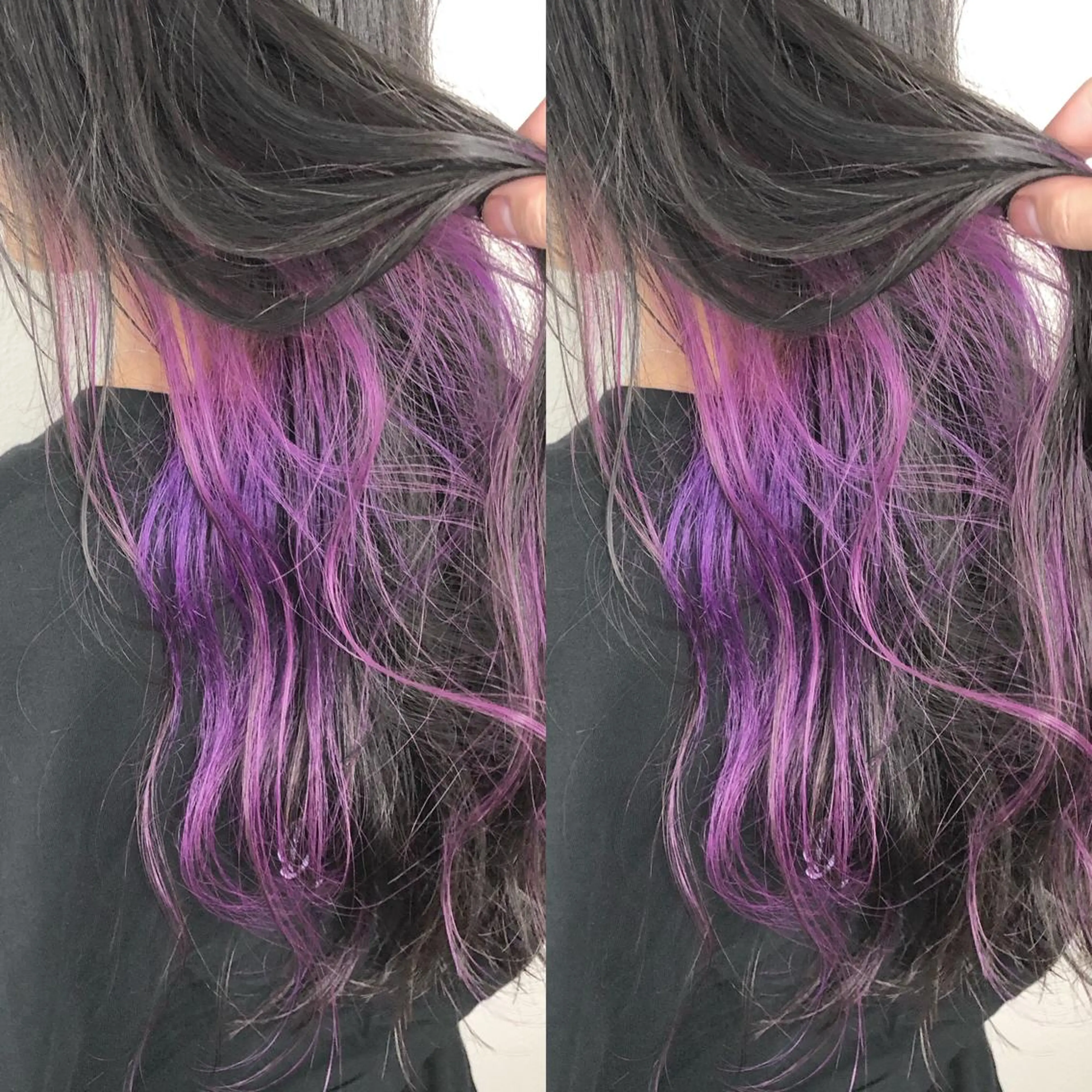 ロング カラー ブリーチ ラベンダーカラー あさだ しゅうたろうのヘアスタイル