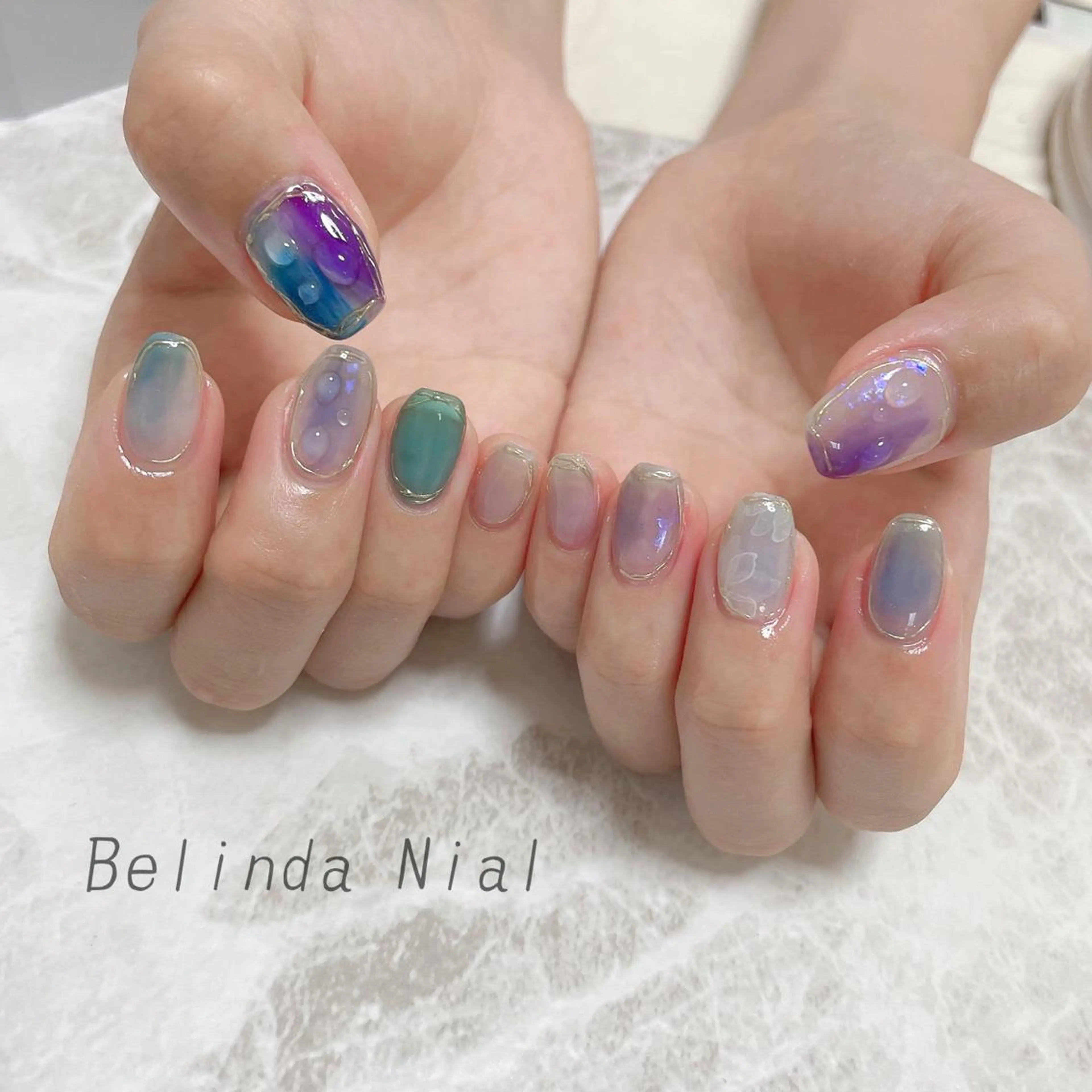 ネイル ハンドネイル フットネイル 竹本 愛のネイルデザイン