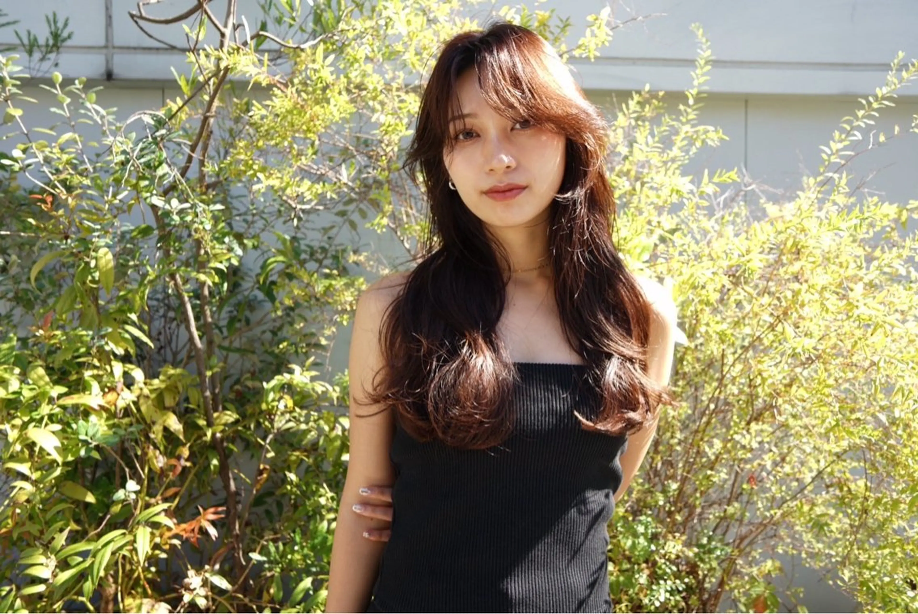 ロング 切りっぱなしボブ ボブ くびれヘア 髪質改善 レイヤーカット カット ヘアカラー トリートメント 南堀江レイヤーカット MIKU🍒のヘアスタイル