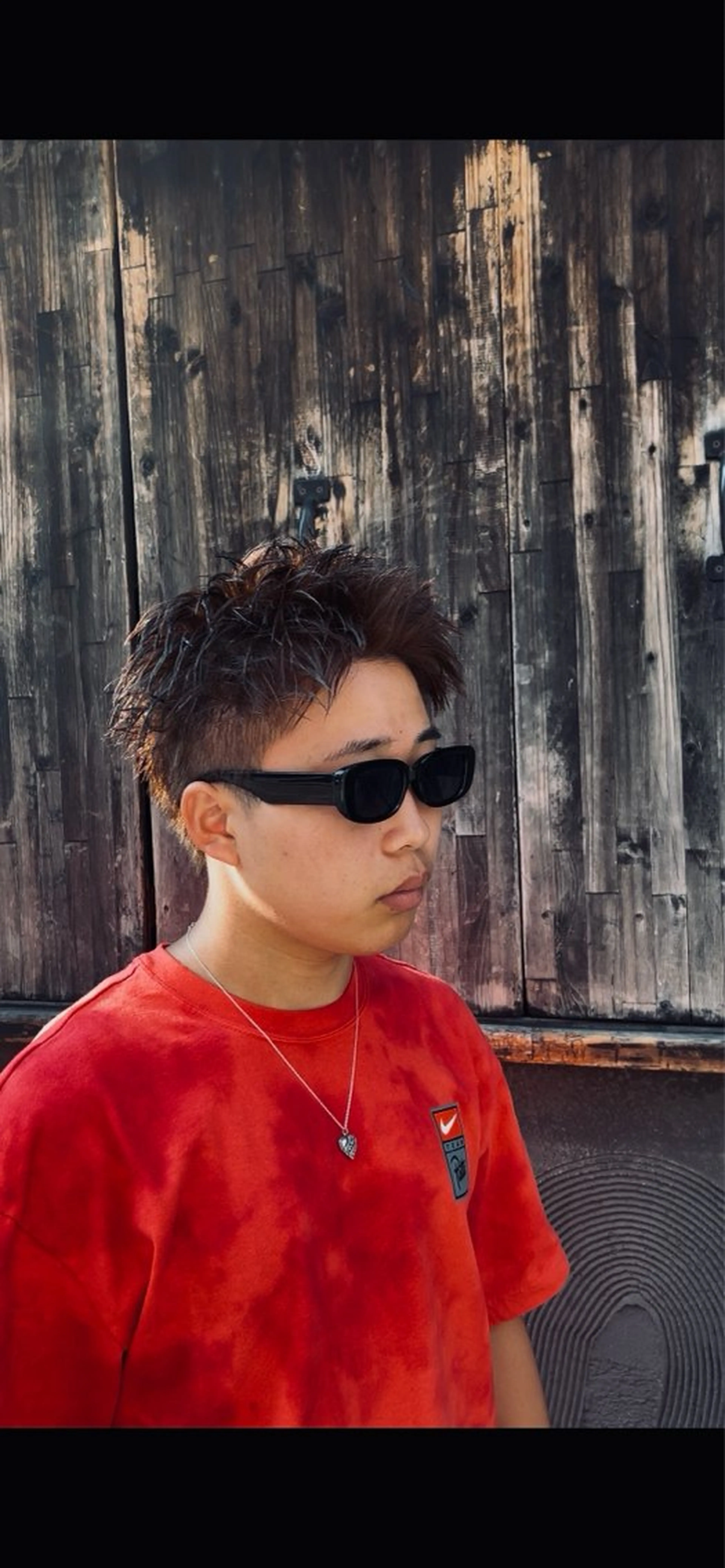 ショート カラー メンズ スパイキーショート ブラウンカラー ショートヘア 大阪メンズパーマ/ 中崎町/森 大和のヘアスタイル