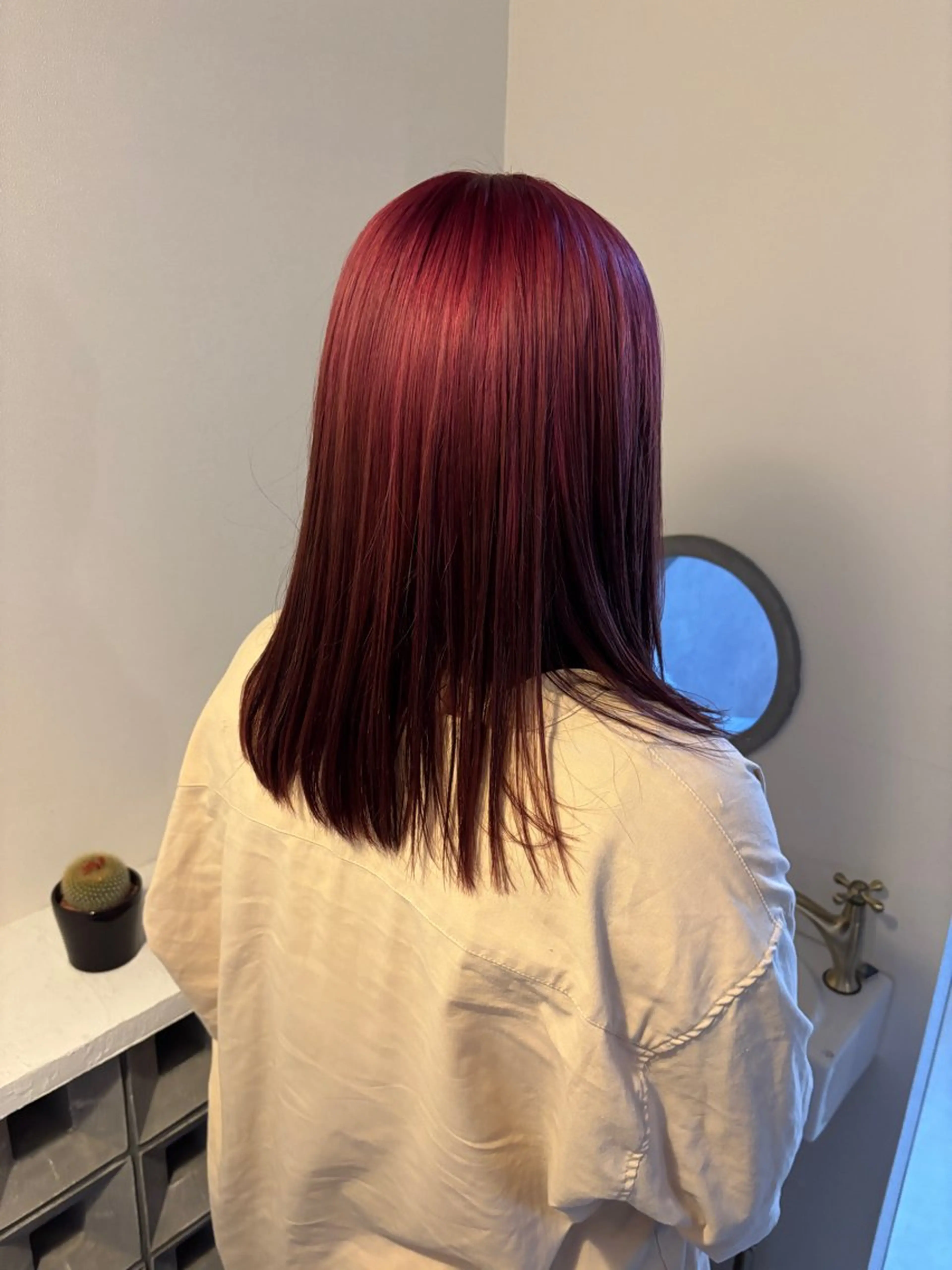 セミロング カラー ヘアカラー 大原颯隼/平成 /y2kのヘアスタイル