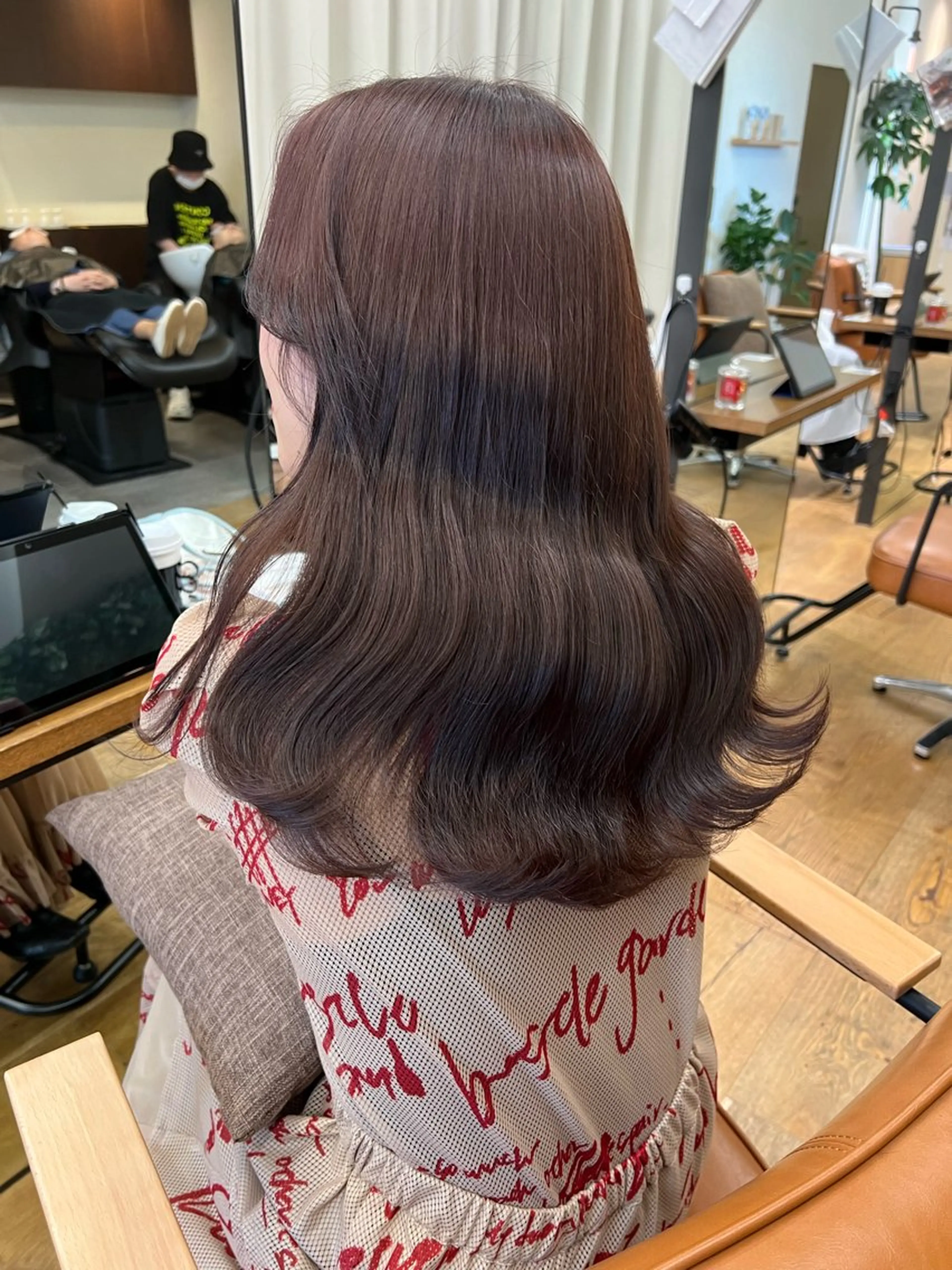 ミディアム カット ヘアカラー fitするカット♡/ 多幸感/ふうか◠‿◠のヘアスタイル