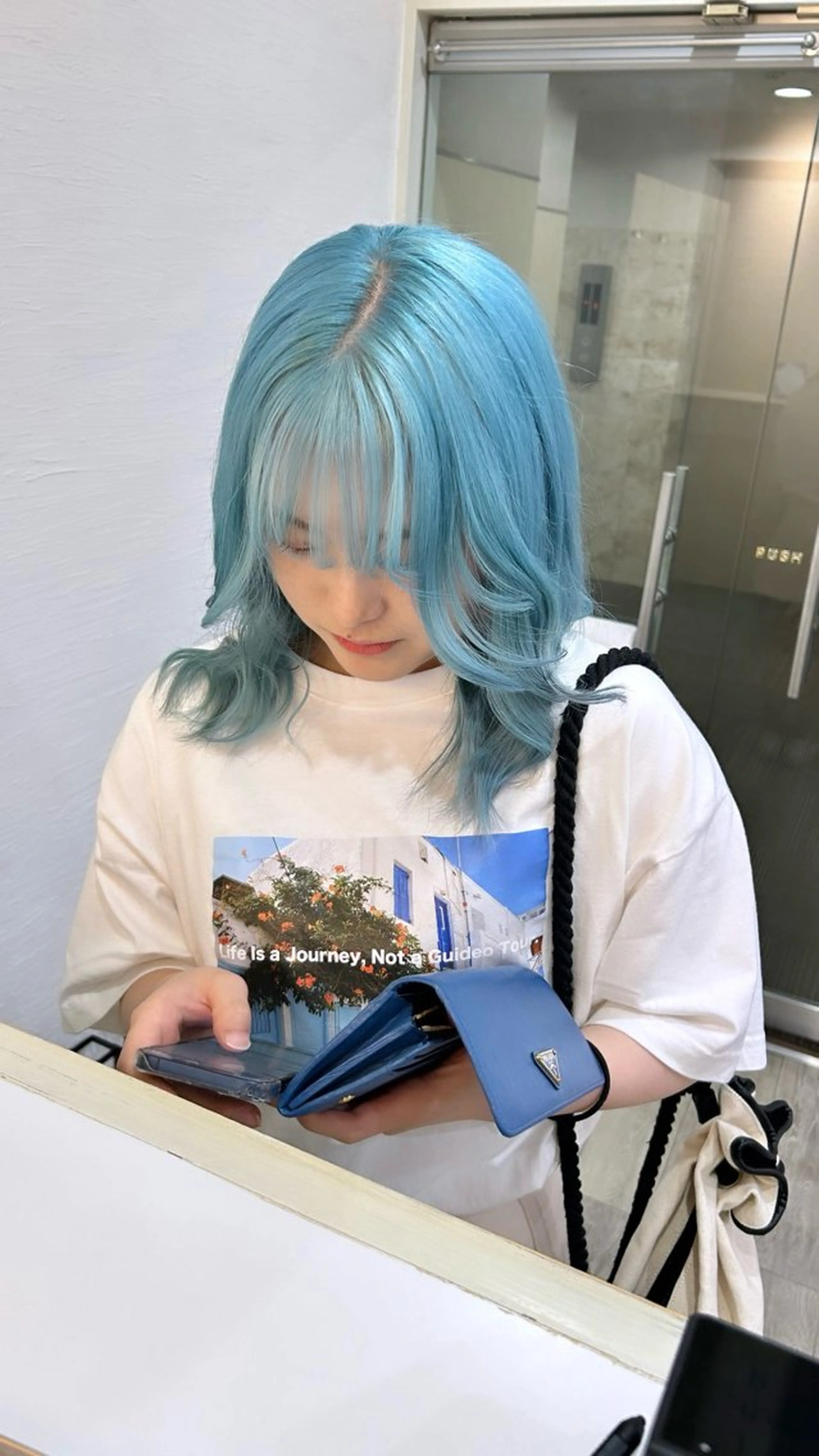 ミディアム カラー ブリーチ ケアブリーチ ヘアカラー トリートメント りん🌷︎名古屋 ブリーチカラーのヘアスタイル