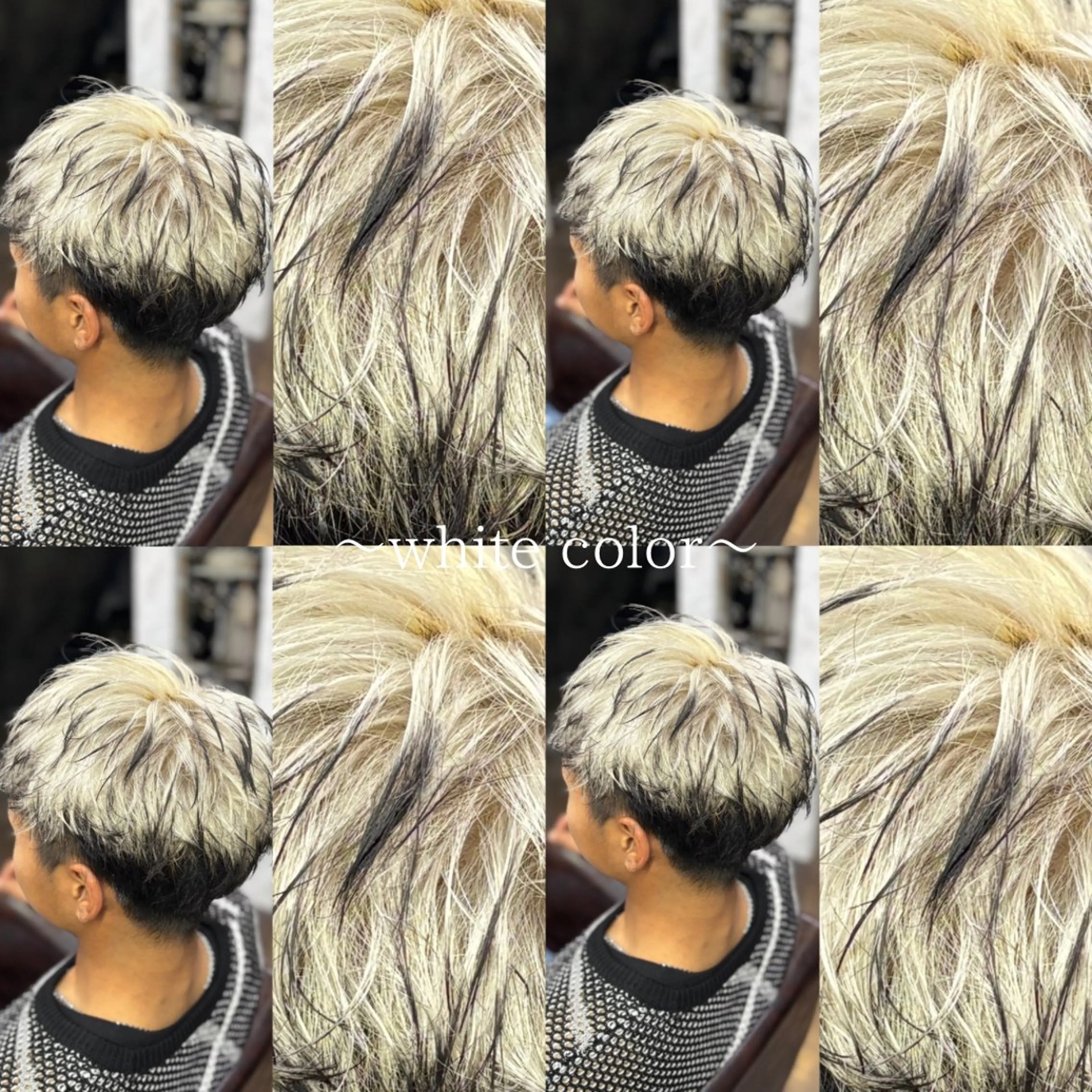 カラー メンズ メンズブリーチ メンズハイトーン メンズ韓国風 アディクシーカラー アッシュ 透明感ハイトーン カラー🦋🌧希咲のヘアスタイル