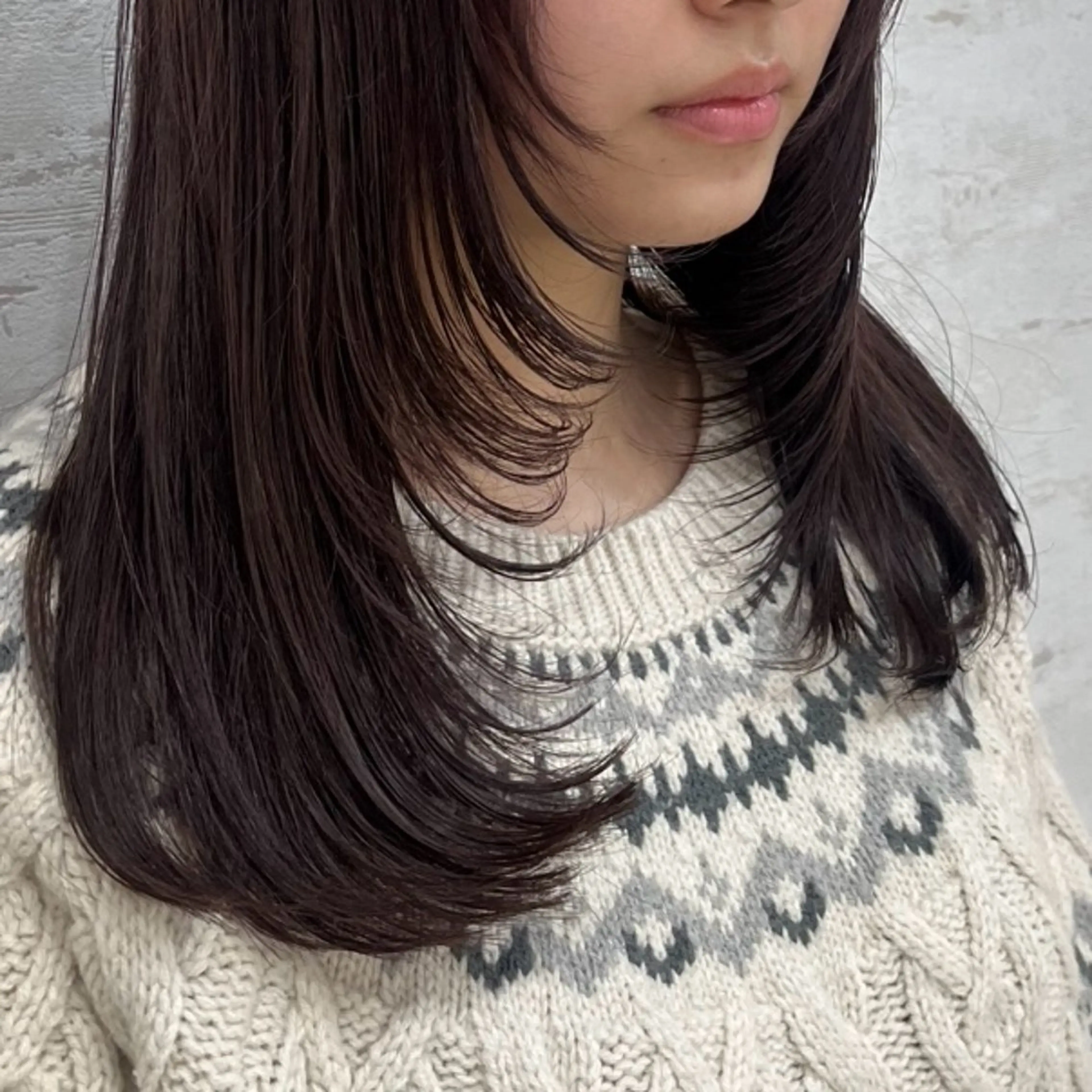 セミロング iLu.所属・佐藤 雅のヘアスタイル