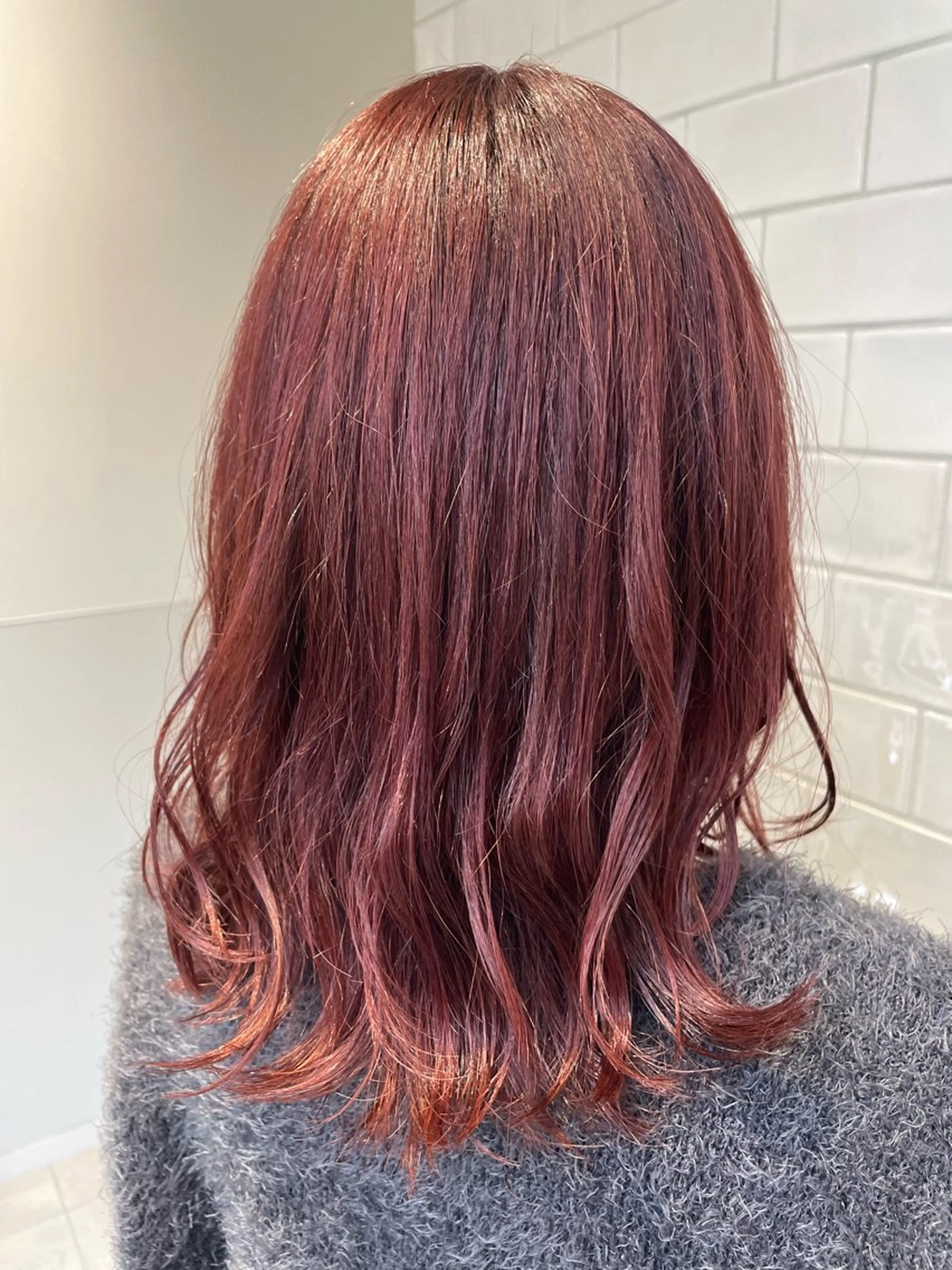 ミディアム カット ヘアカラー トリートメント 大阪 美容師 林のヘアスタイル