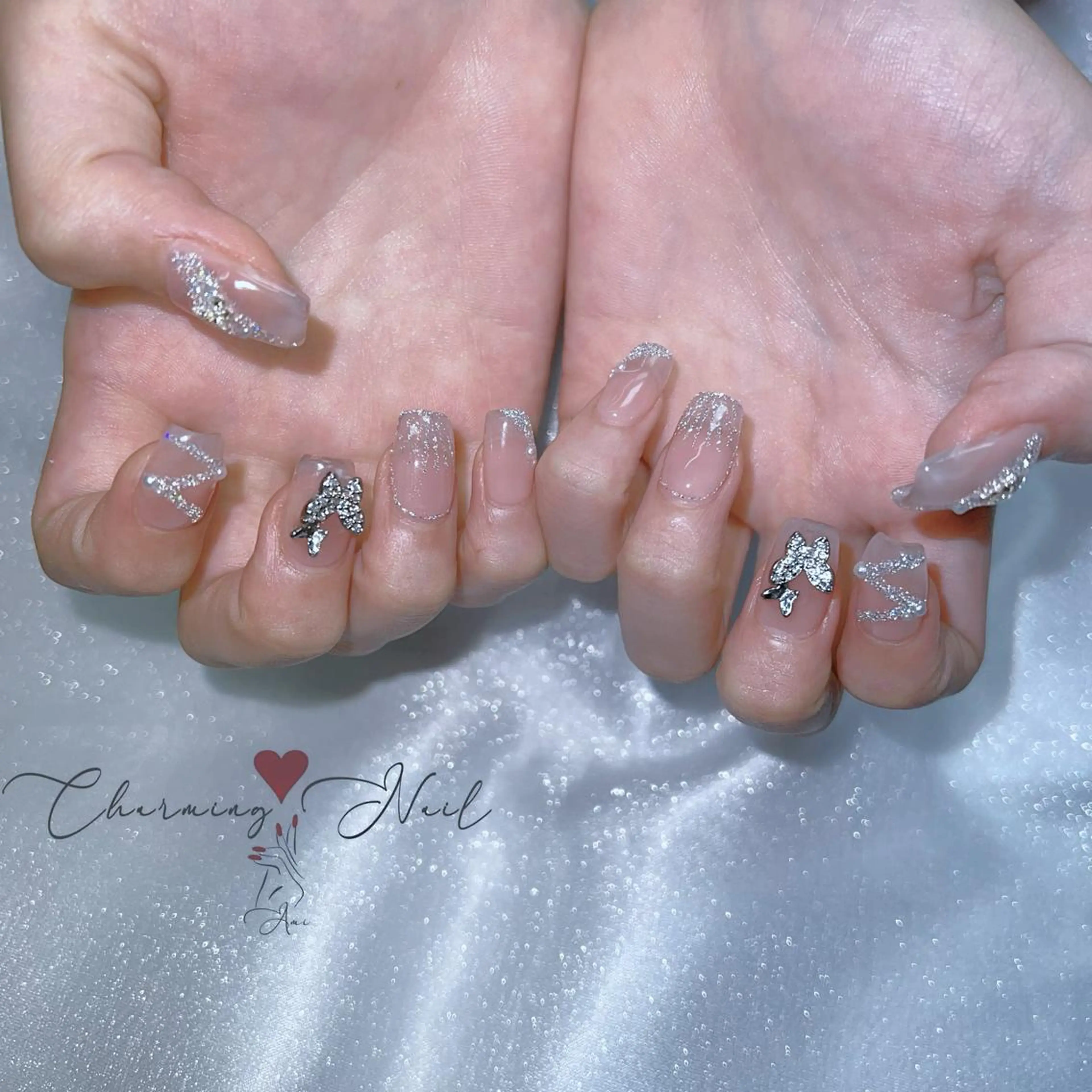 ネイル フラッシュネイル キラキラネイル 韓国ネイル 持ち込み ワンホンネイル Charming❤️Nail所属・Nailist Amiのその他イメージ