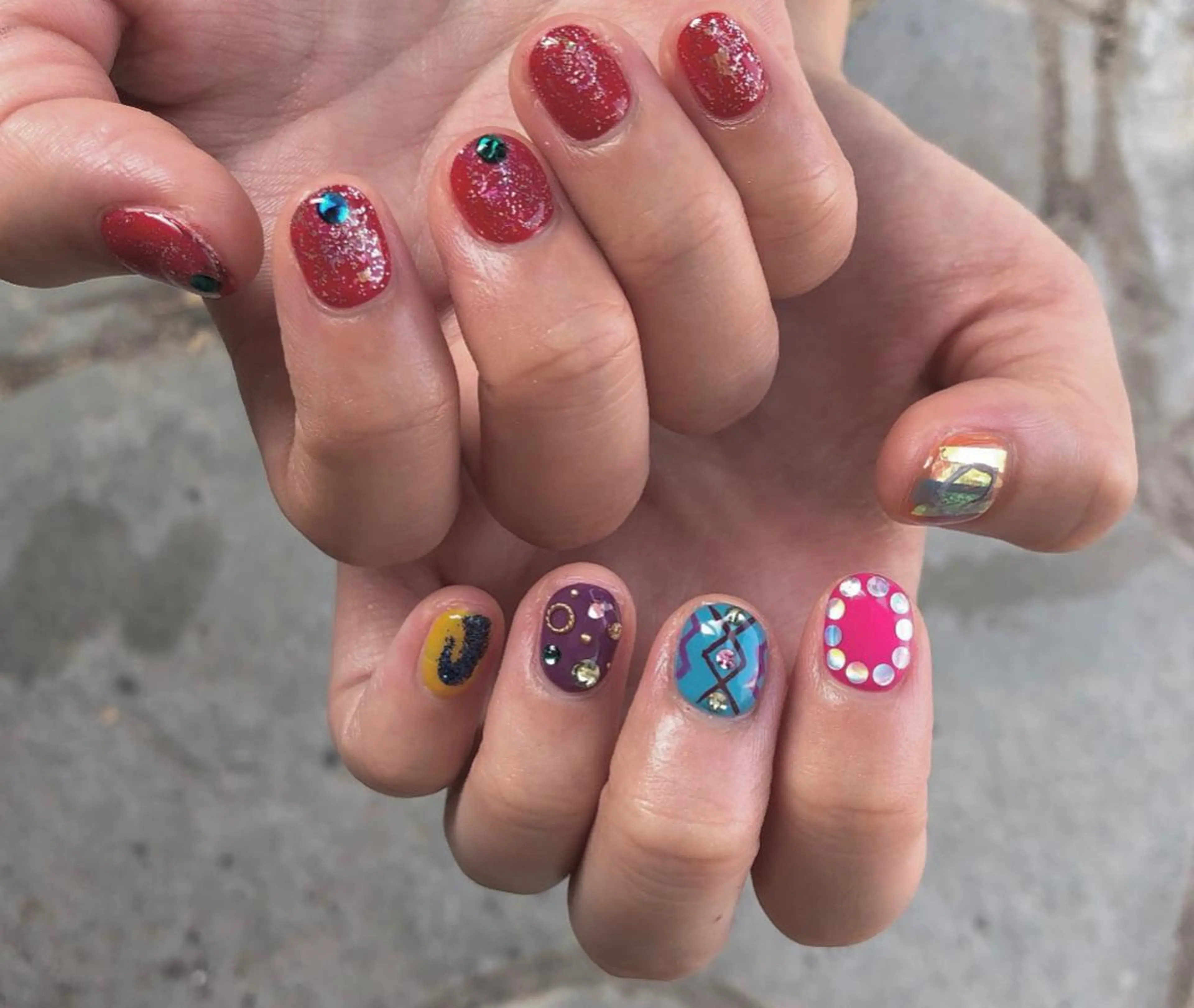 ネイル パラあり！フィルイン 美フォルムのネイルデザイン