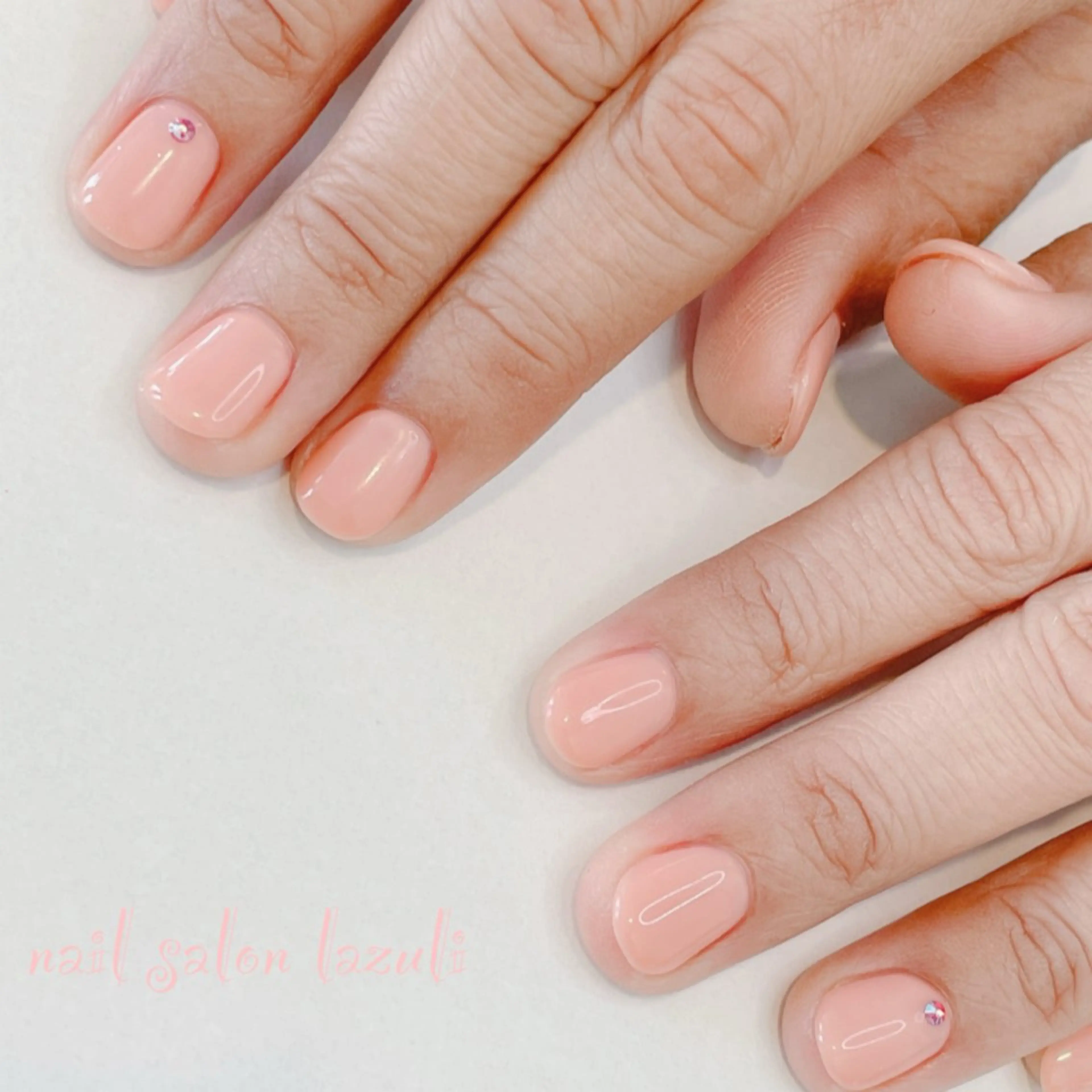 ネイル ワンカラーネイル シンプルネイル ハンドネイル nail salon lazuliのネイルデザイン