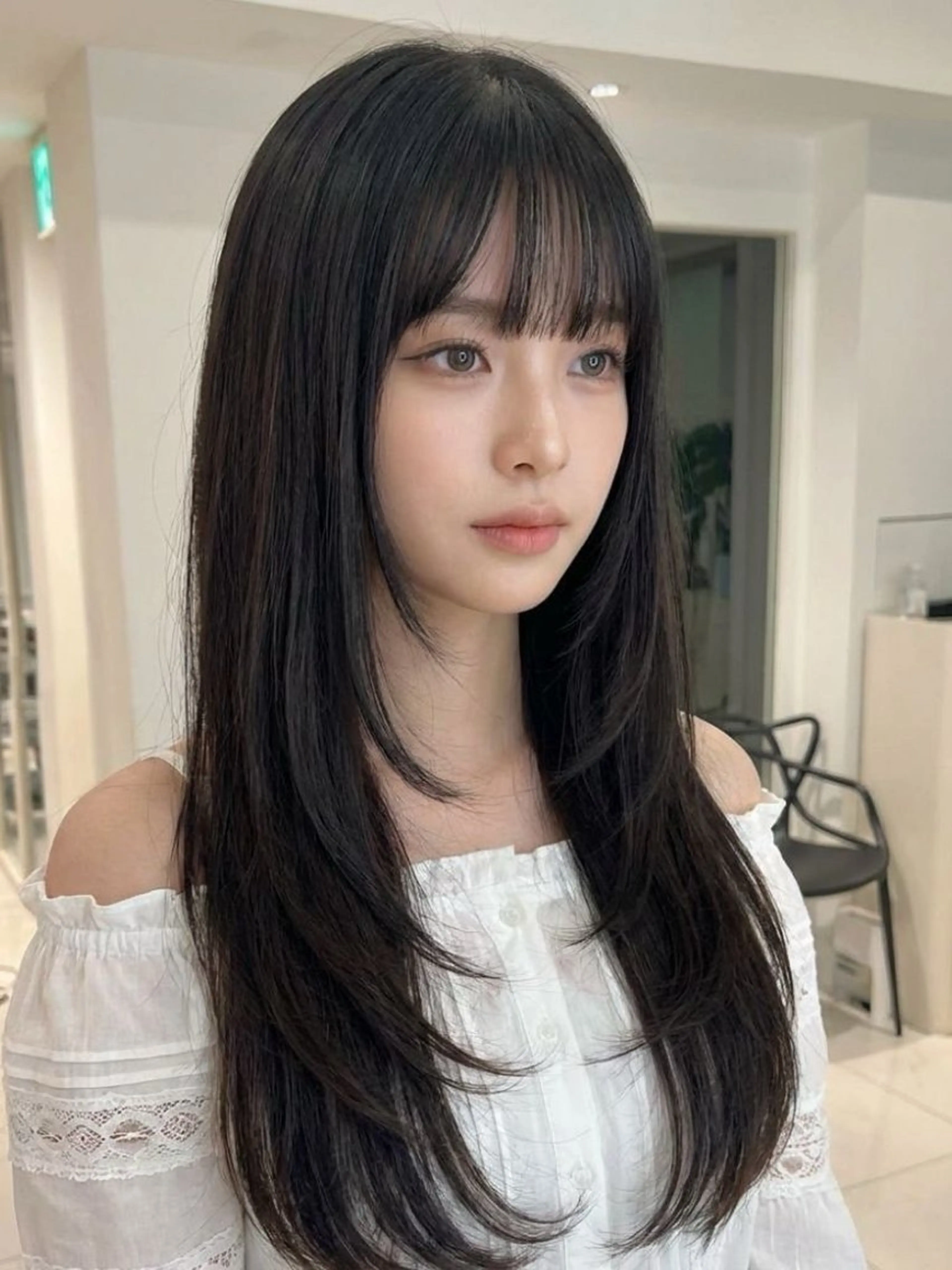 ロング カラー カット ヘアカラー 🪡韓国レイヤー /髪質改善/菊池🪡のヘアスタイル
