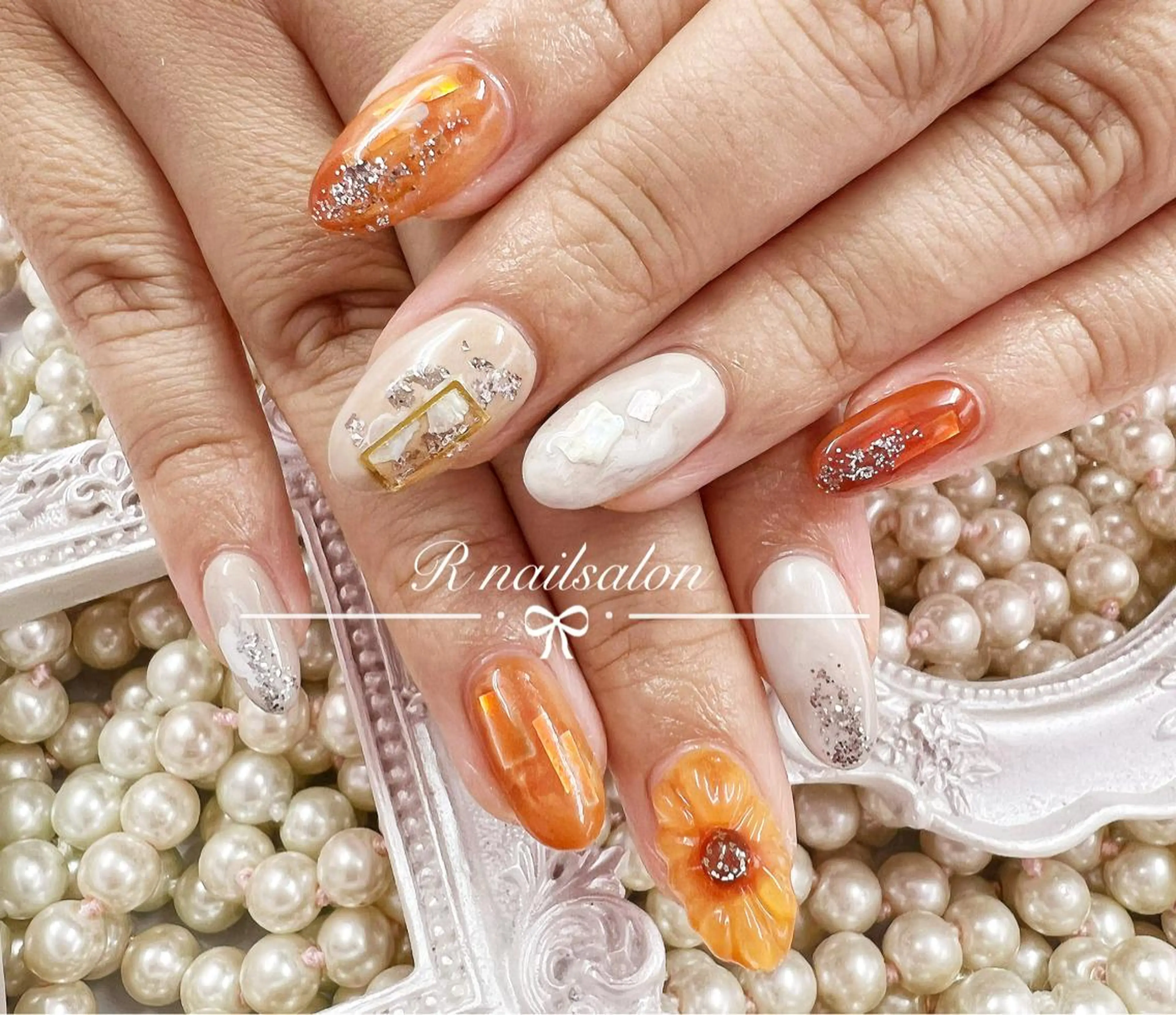 ロング R NAILSALONのネイルデザイン