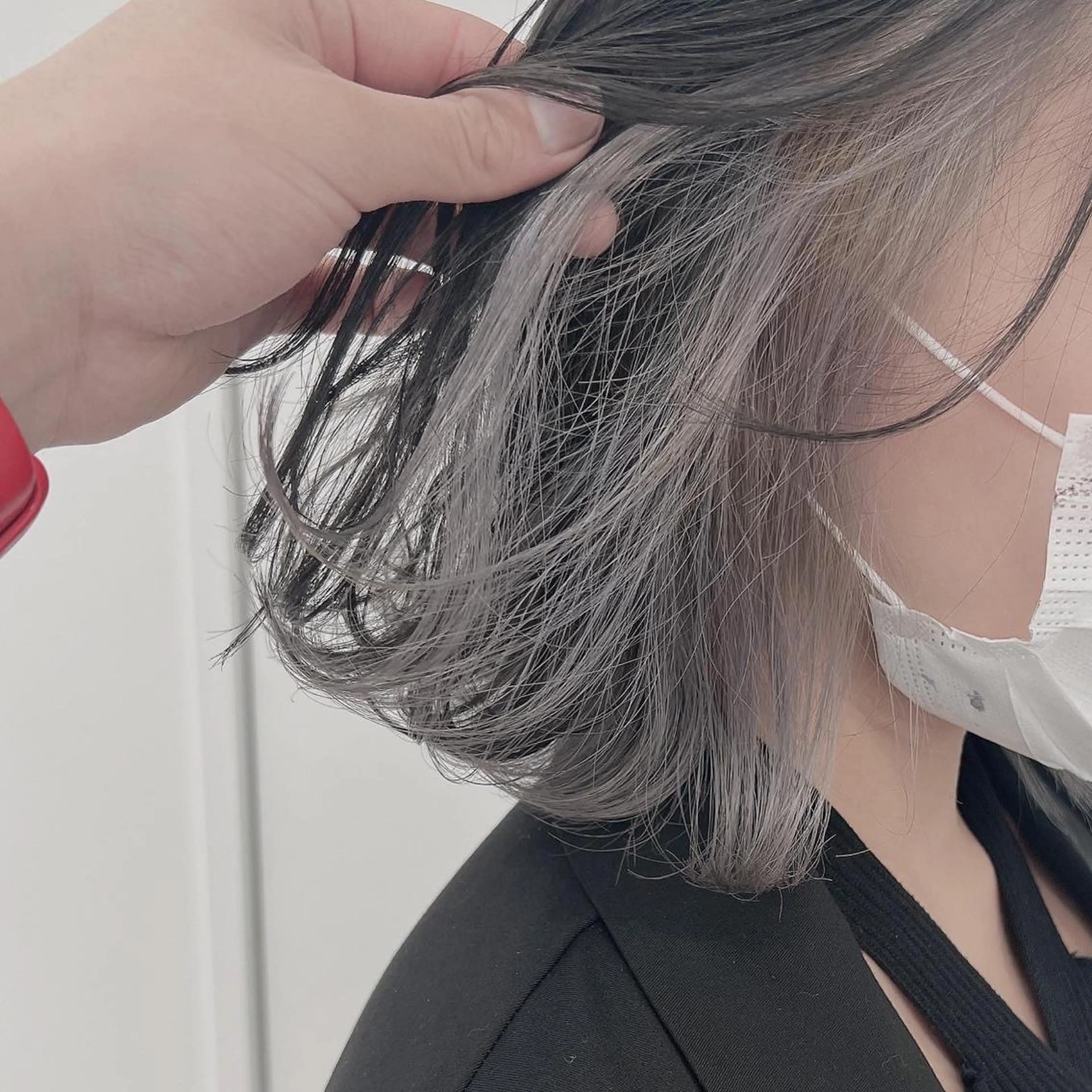 ミディアム カラー 韓国スタイル🇰🇷 トレンドレイヤー🪡のヘアスタイル