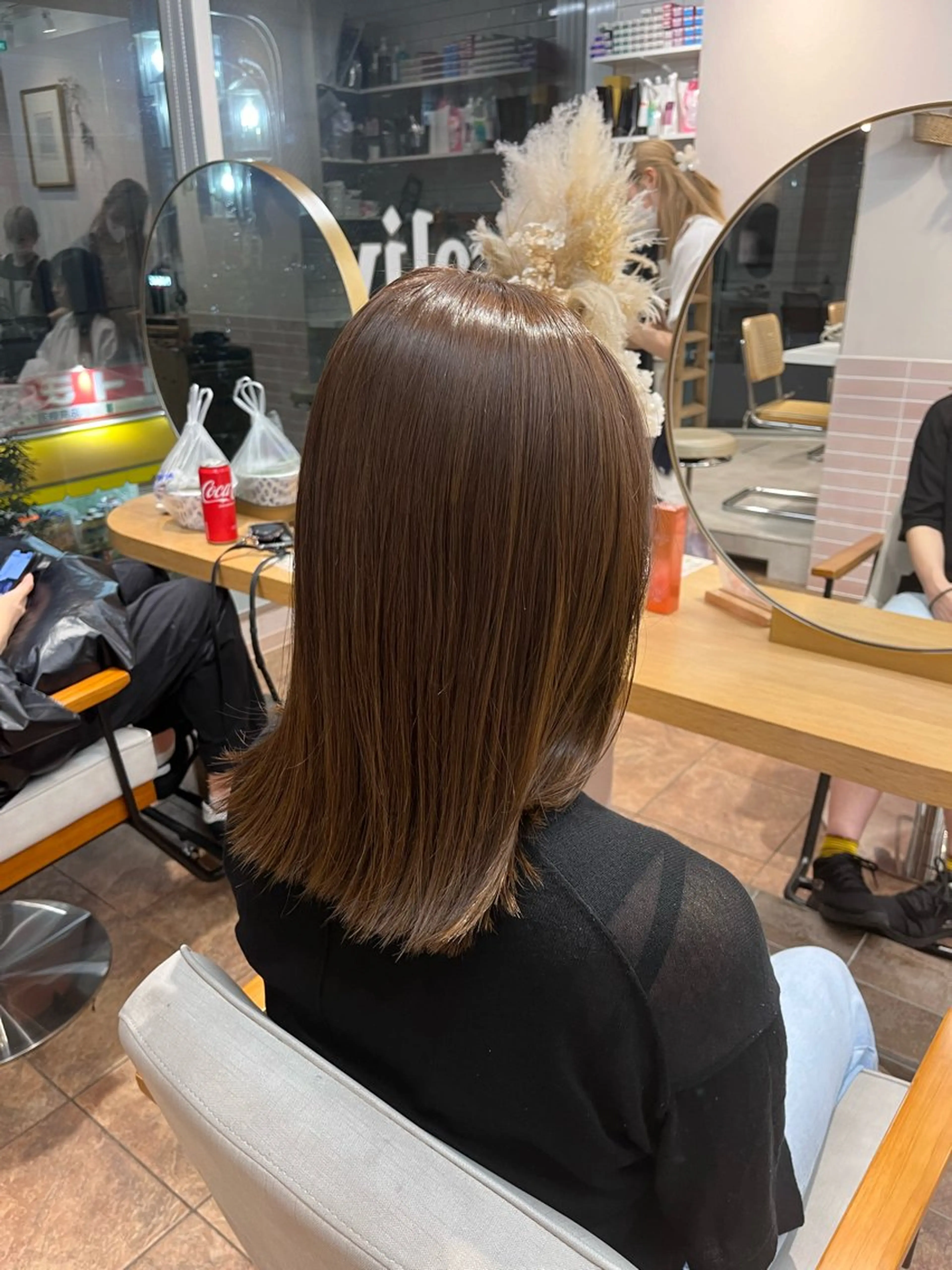 ミディアム カラー 🎀みさき🎀 韓国レイヤー/ボブのヘアスタイル