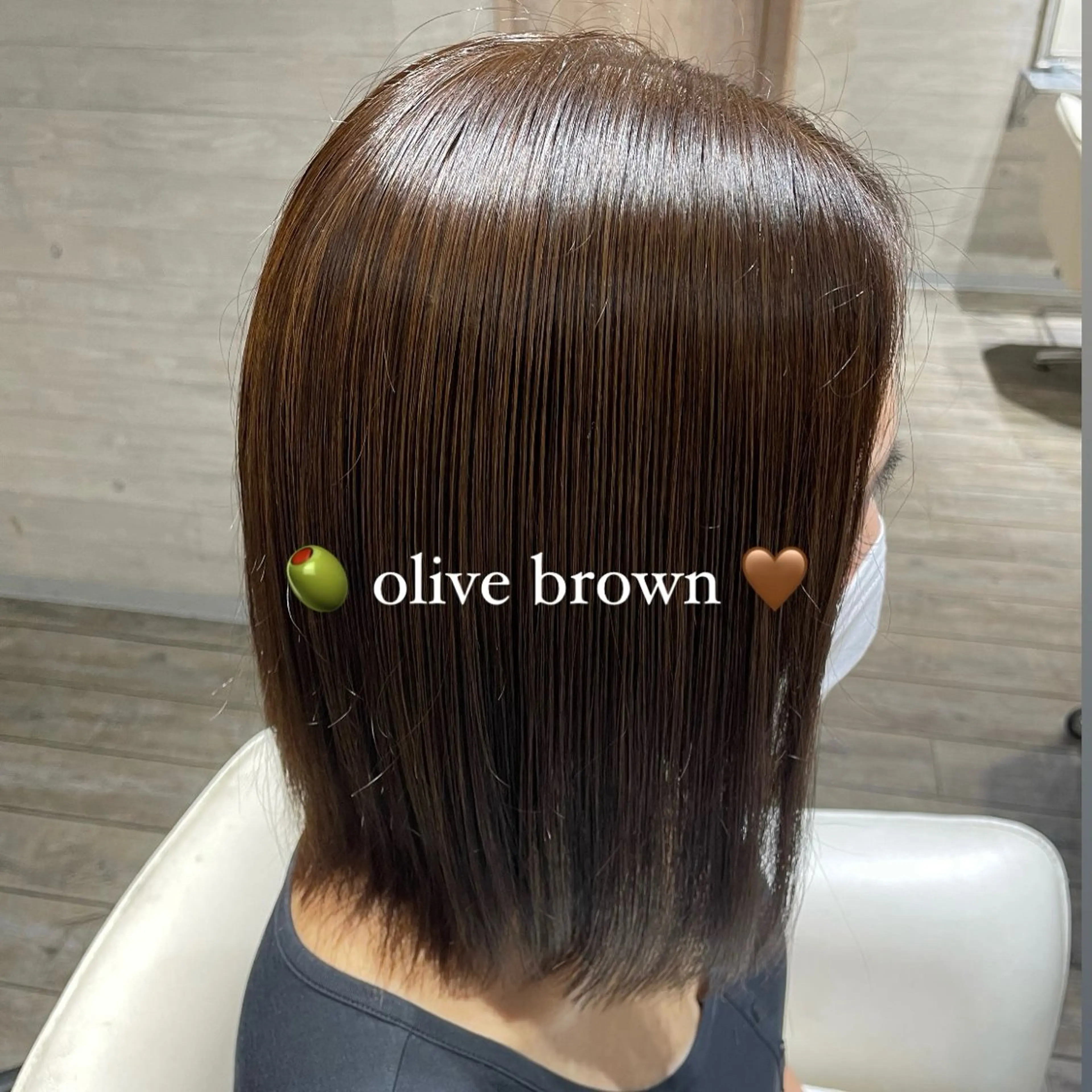 ミディアム カラー 透明感カラー レイヤー🩵ミルク ティーカラー/Miuのヘアスタイル