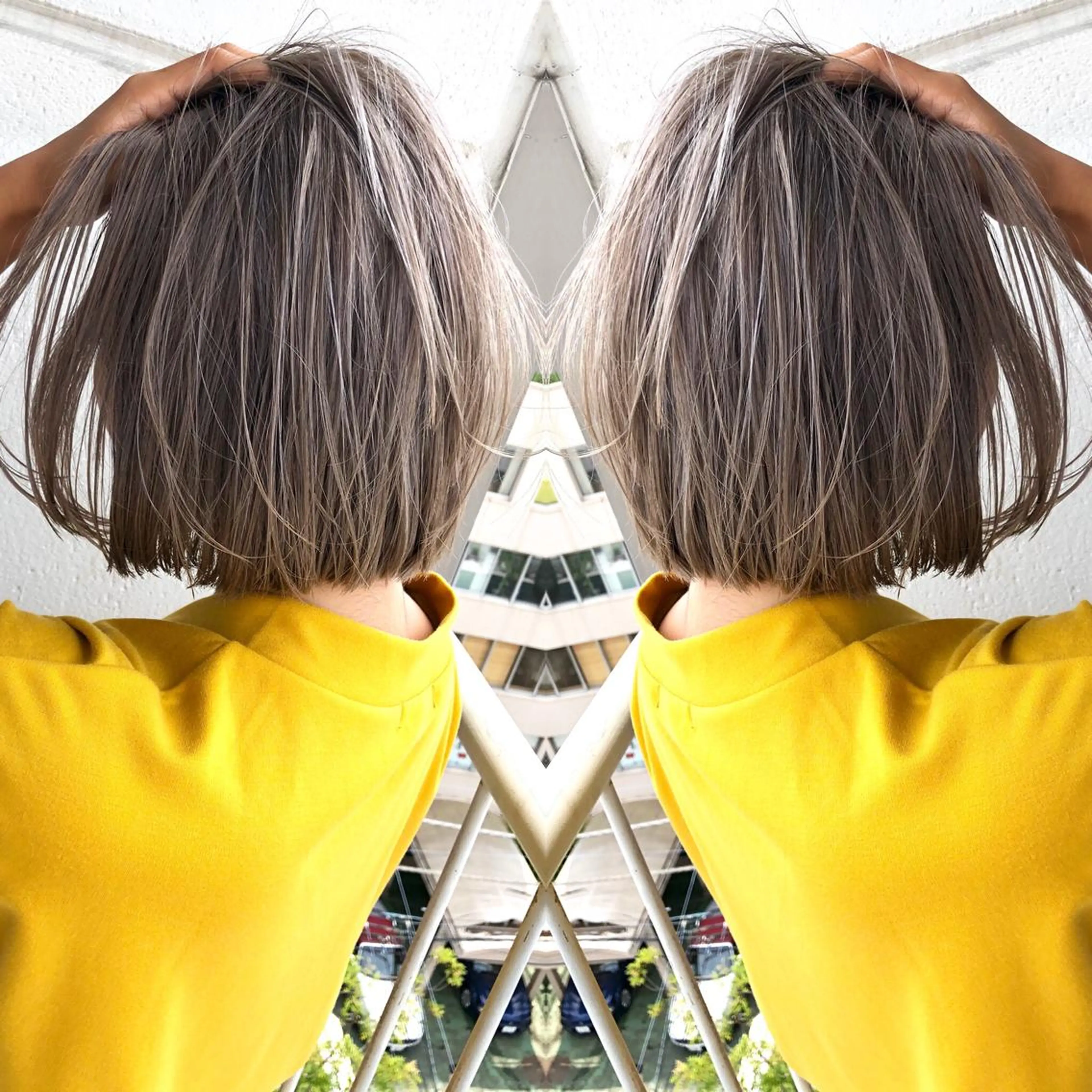 ショート カラー ブリーチ addict所属・井坂 弘人のヘアスタイル