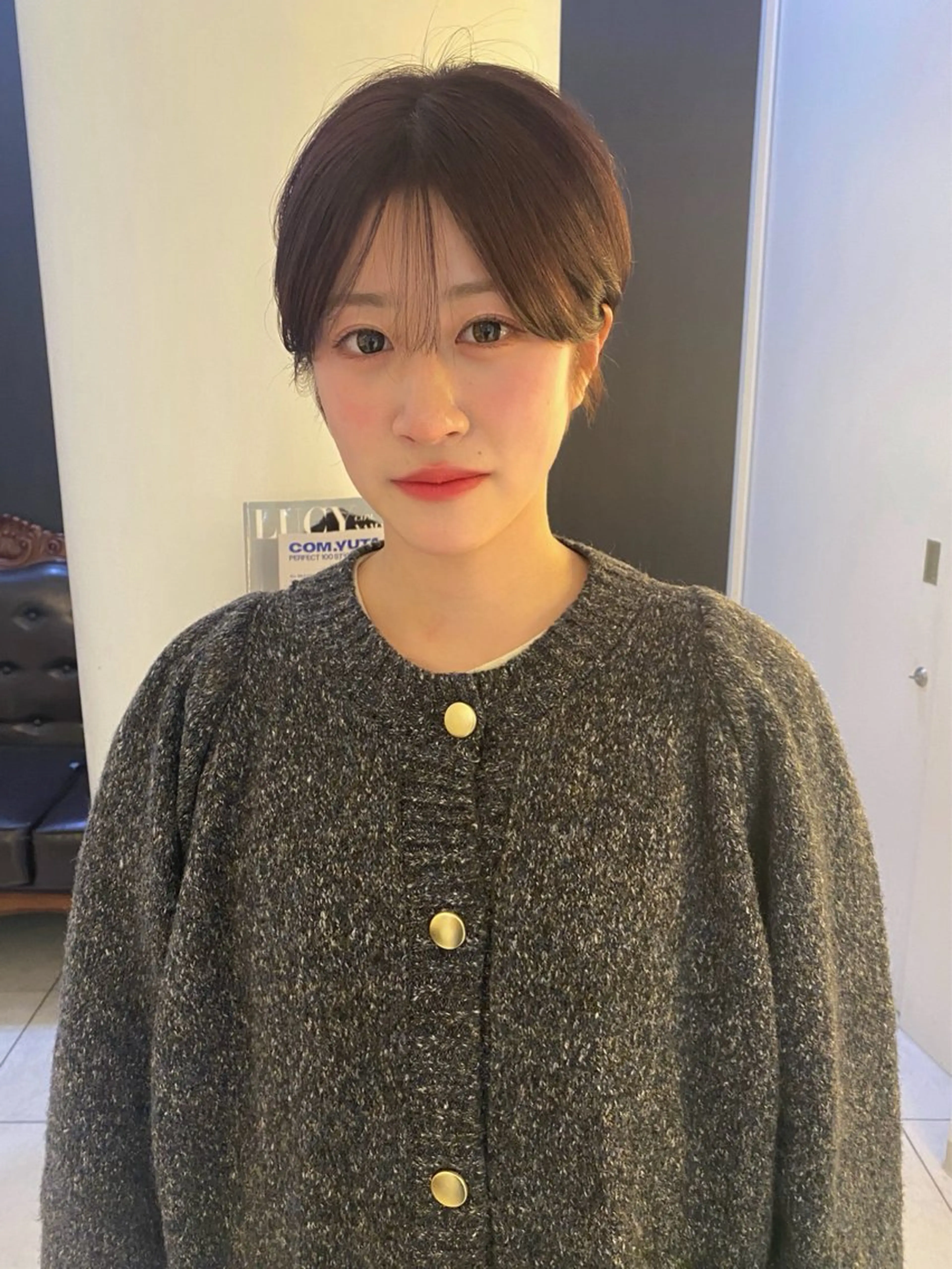 ショート カラー ブラウンカラー ハイトーンカラー ピンクカラー ピンクブラウン カット ヘアカラー トリートメント mai / linoah˚✧のヘアスタイル