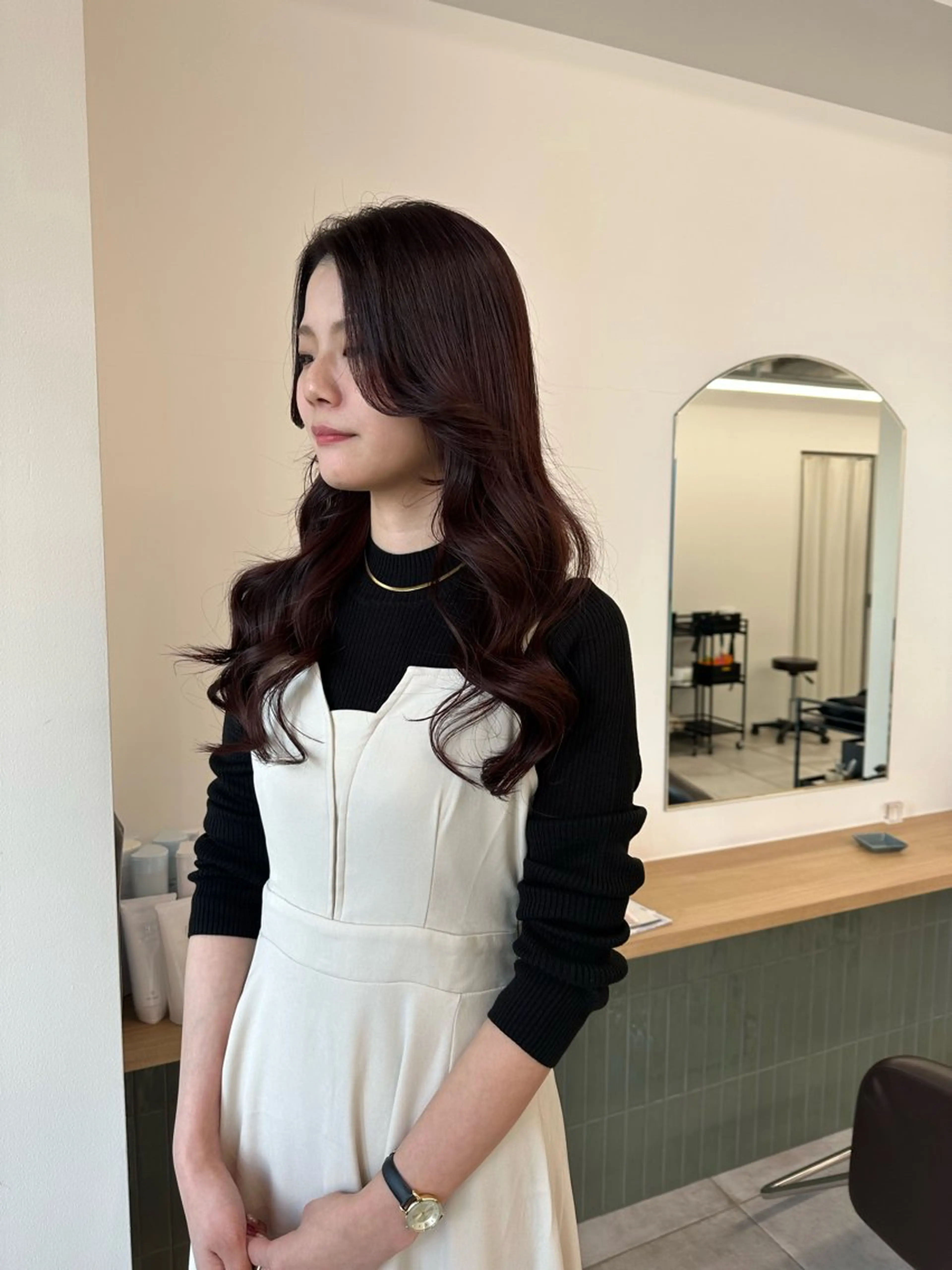 ロング カラー キッズ ヘアカラー トリートメント オトナヘア🌸 harukaのヘアスタイル