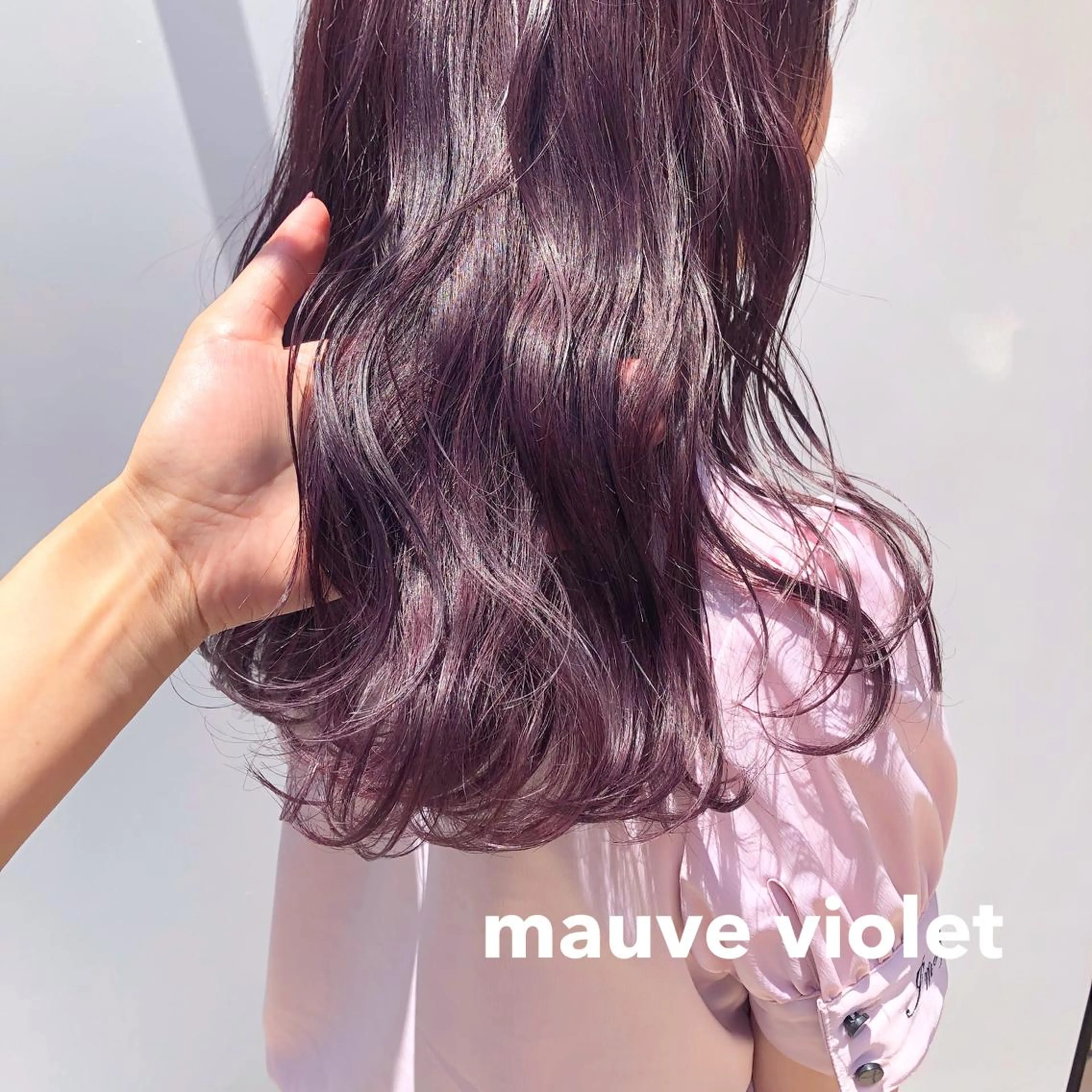 ロング カラー ヘアアレンジ バイオレットカラー 天神レイヤーカット No.1💖マユカのヘアスタイル