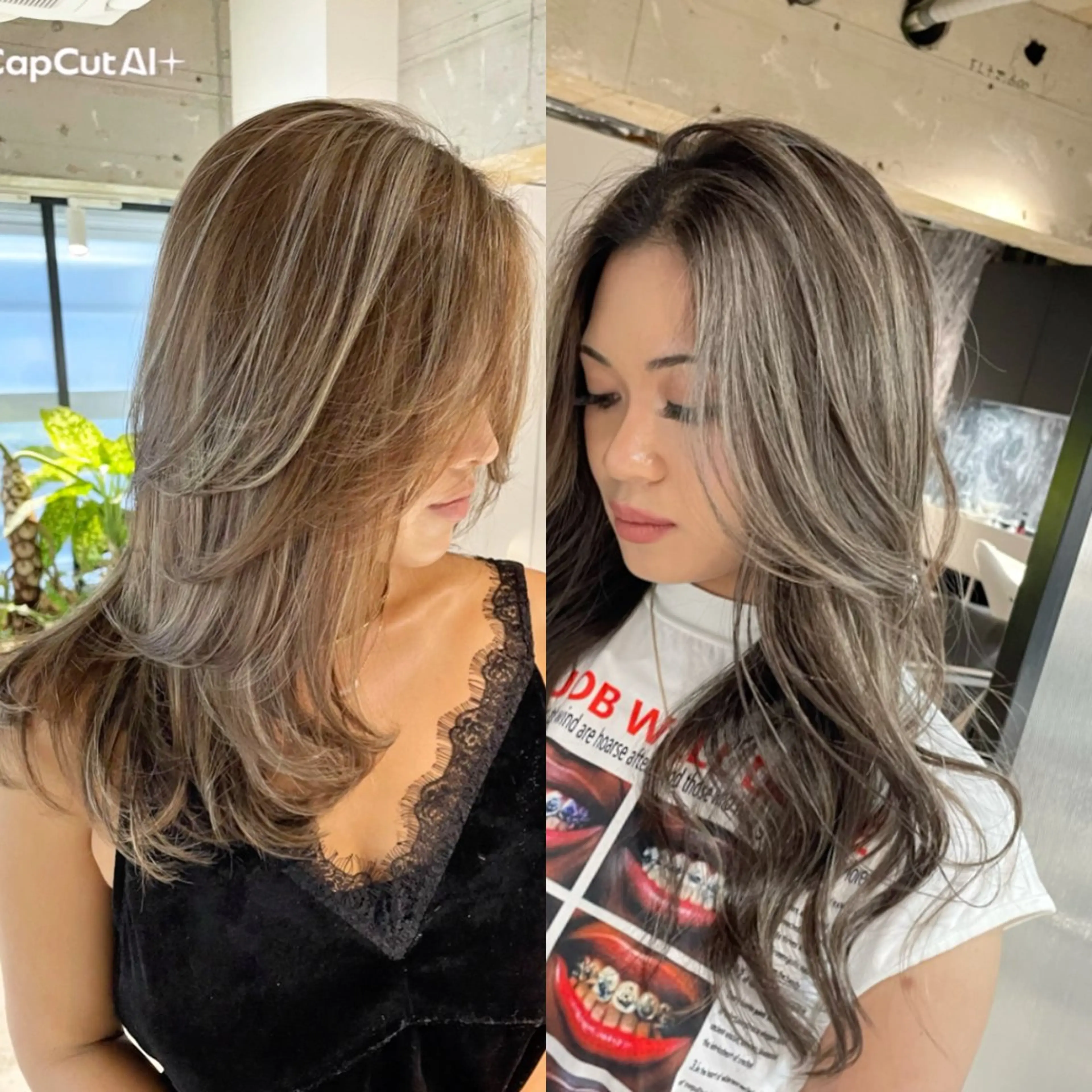 カラー ブリーチ デザインカラー ハイライトカラー カット 池谷 玲哉のヘアスタイル