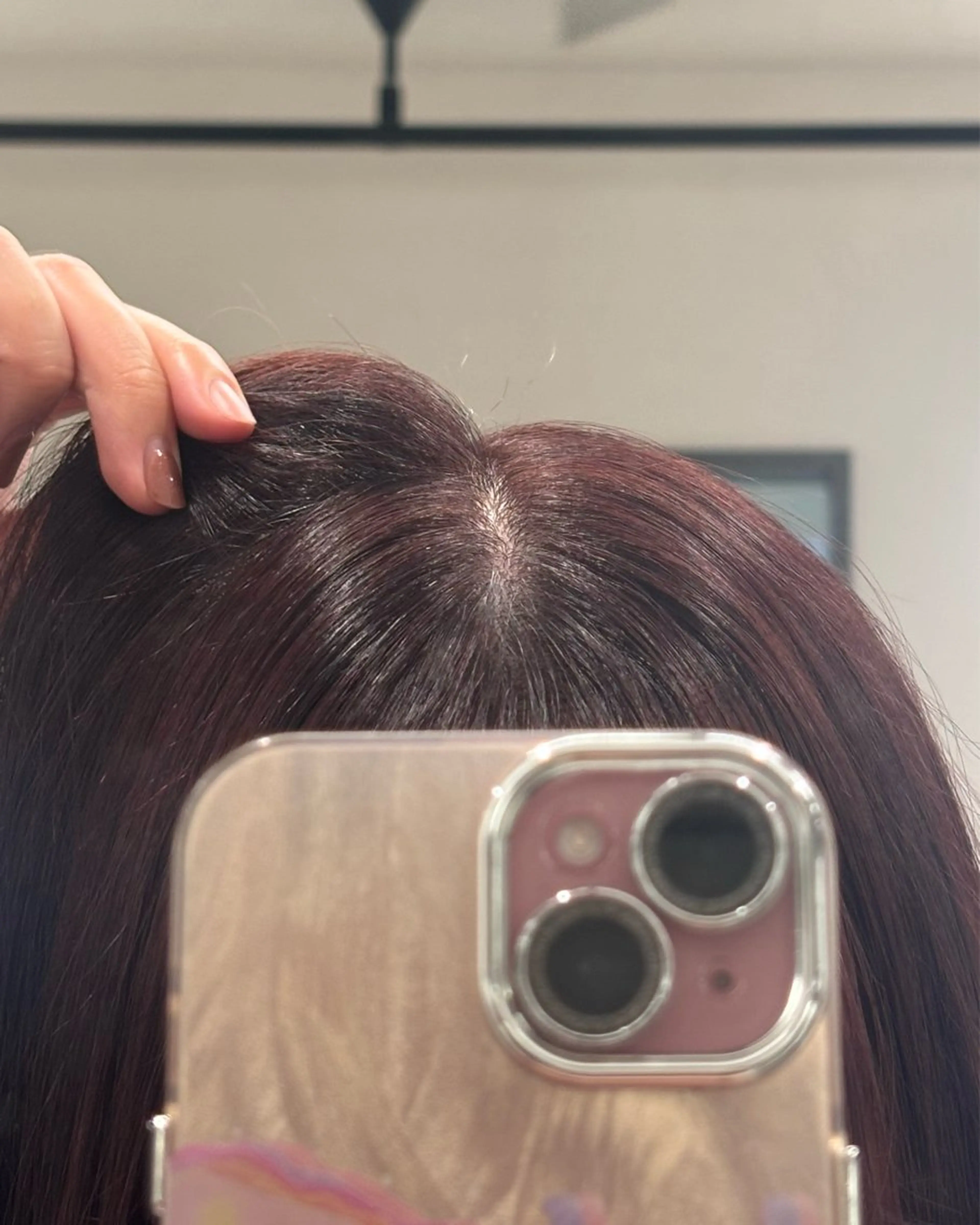 セミロング 髪質改善ストレート /暖色カラー🎀🪞のヘアスタイル