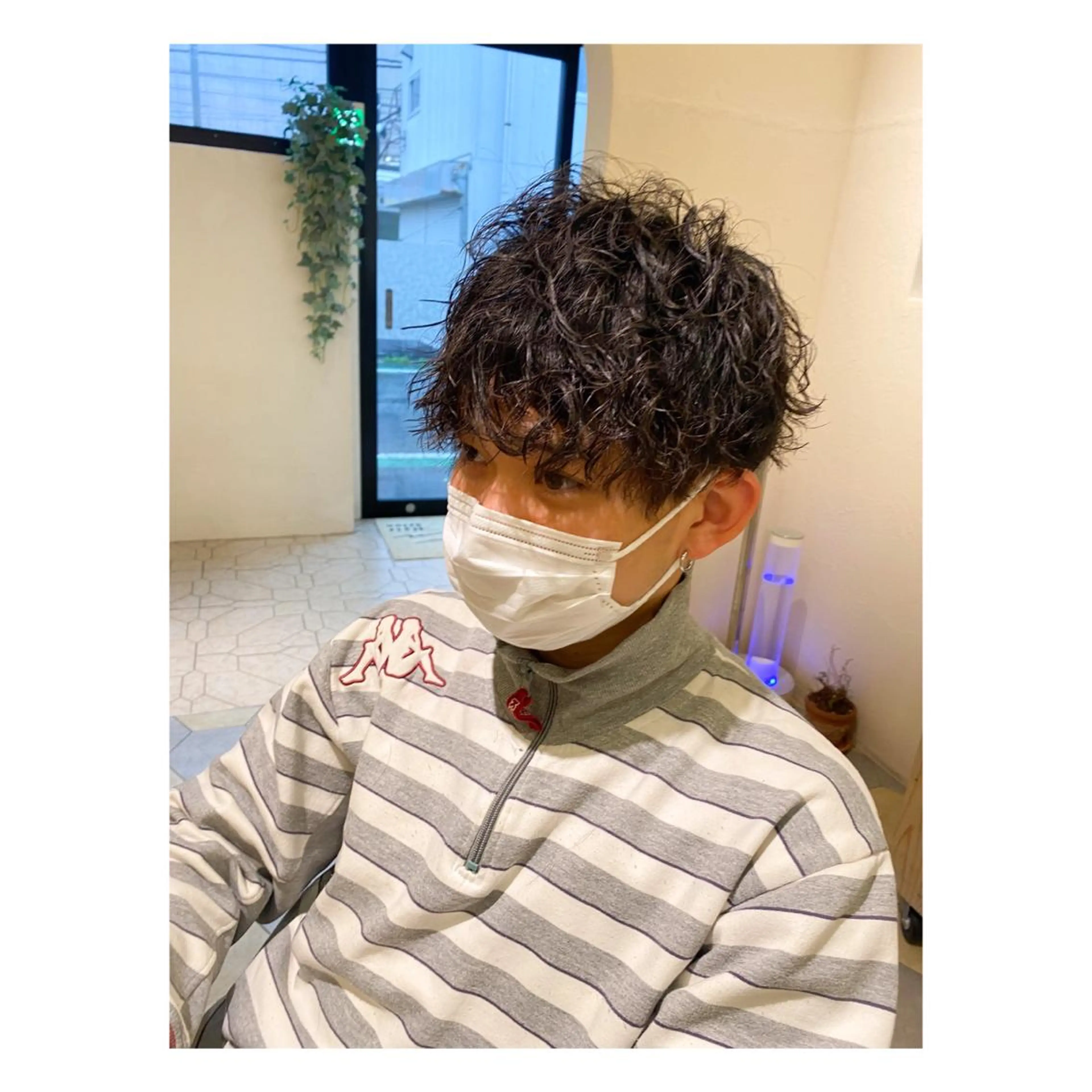 パーマ メンズ カット パーマ 菊池大一 溝の口パーマのヘアスタイル