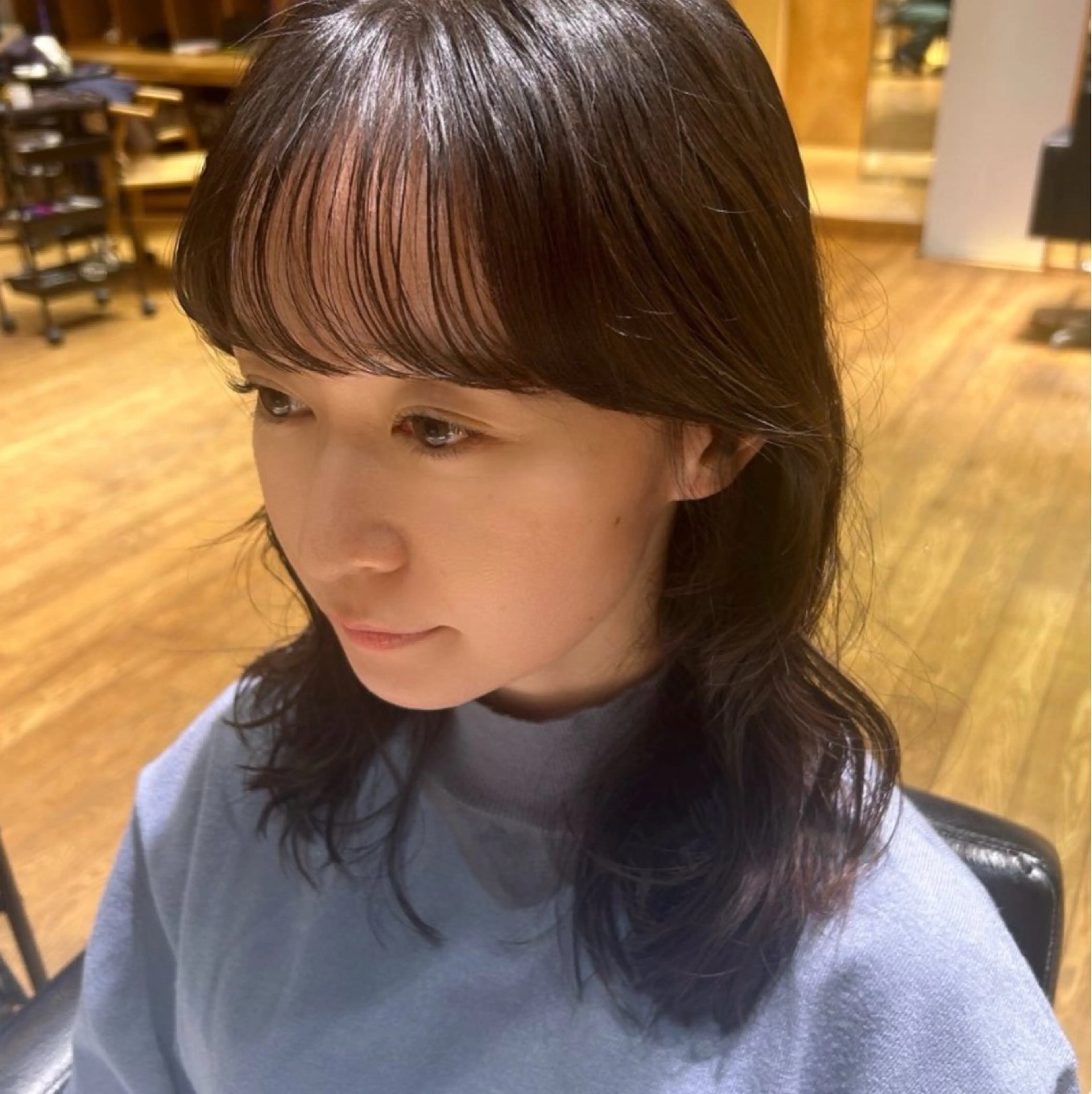 セミロング パーマ カット パーマ トリートメント 【パーマ🌀/暖色カ ラー🍷】ななこ🌴のヘアスタイル