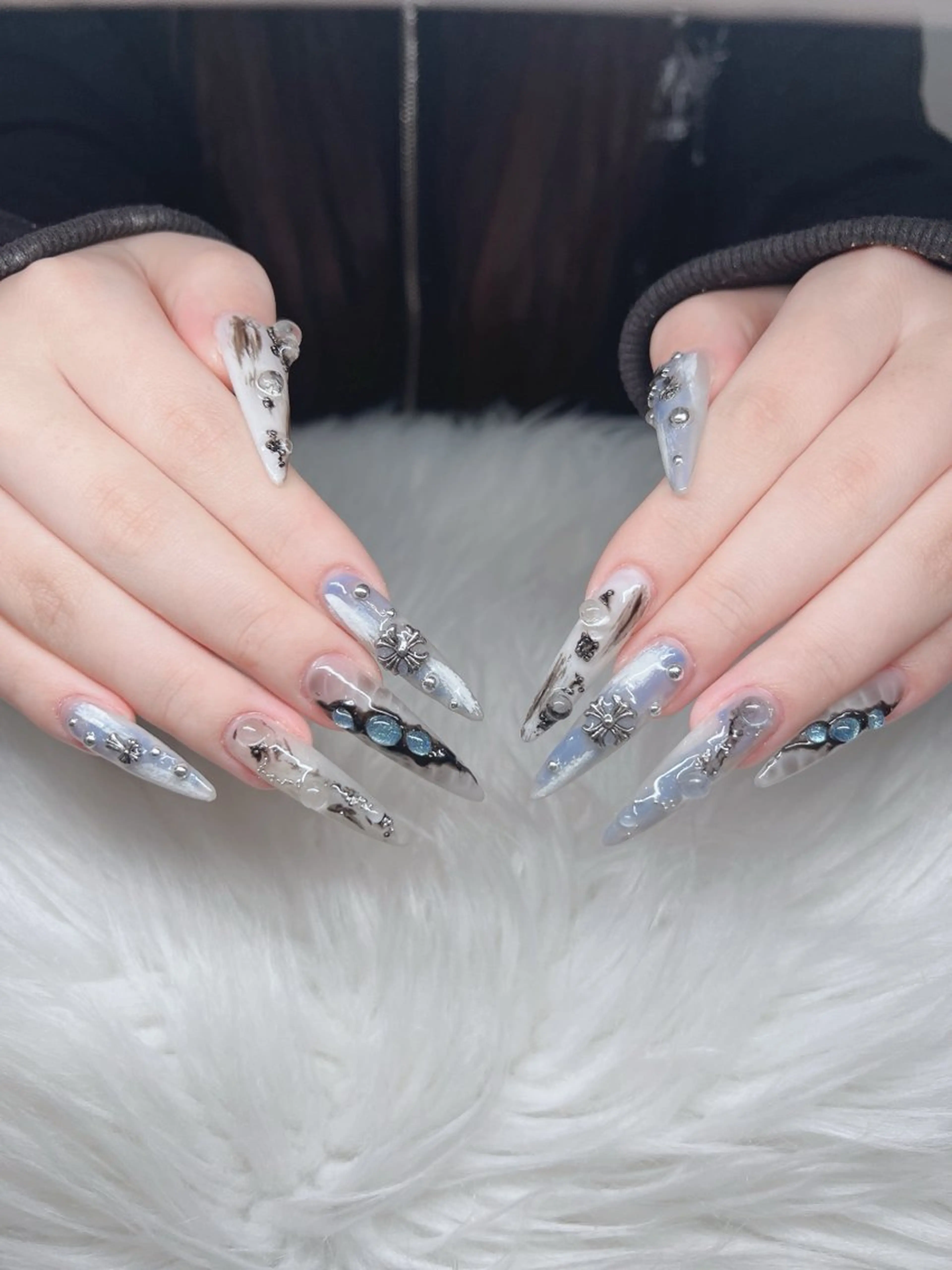ネイル ハンドネイル Lee Nails チップ長さだし専門店のネイルデザイン