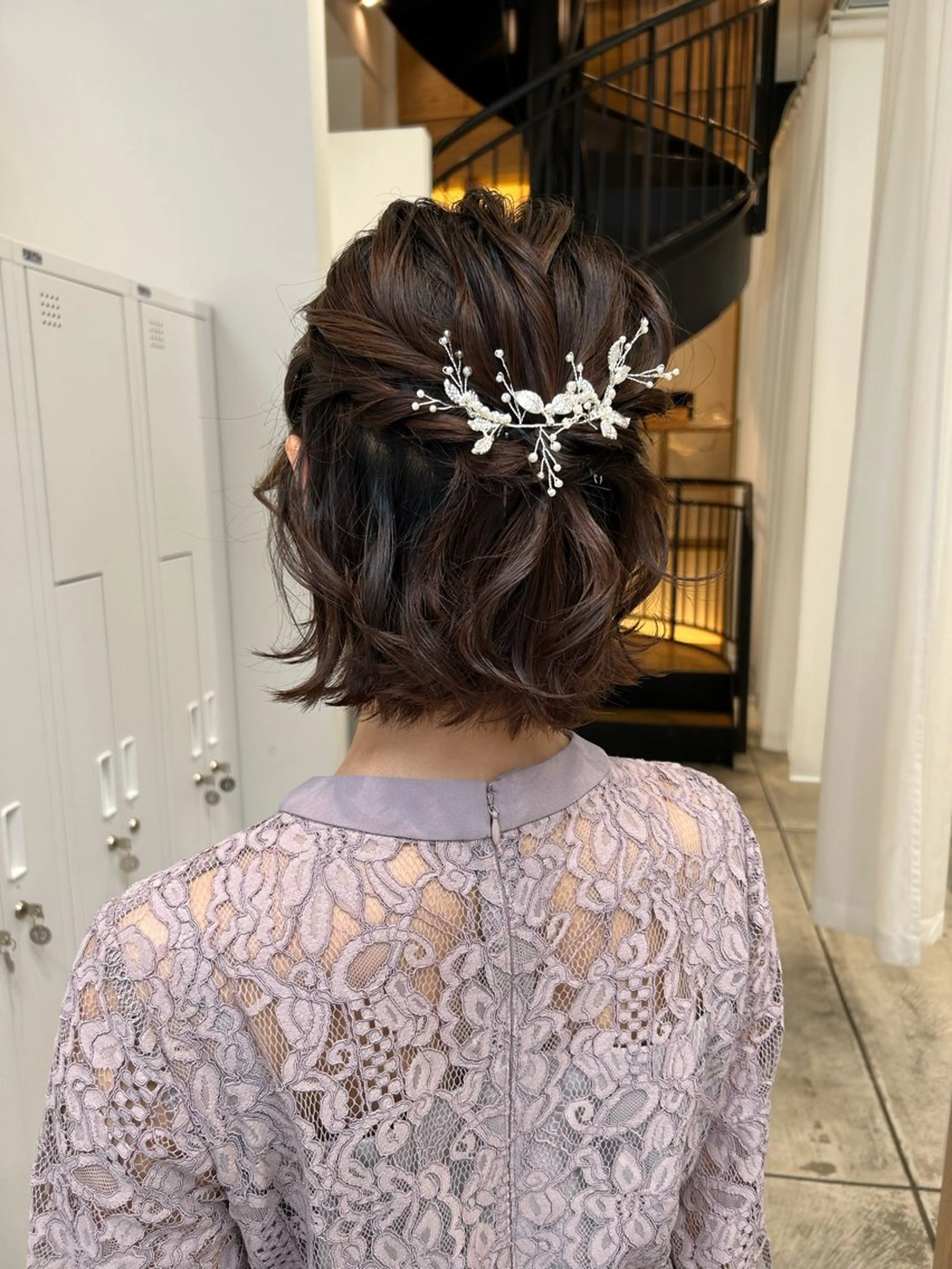 ショート カラー ヘアアレンジ ヘアセット yuka .のヘアスタイル