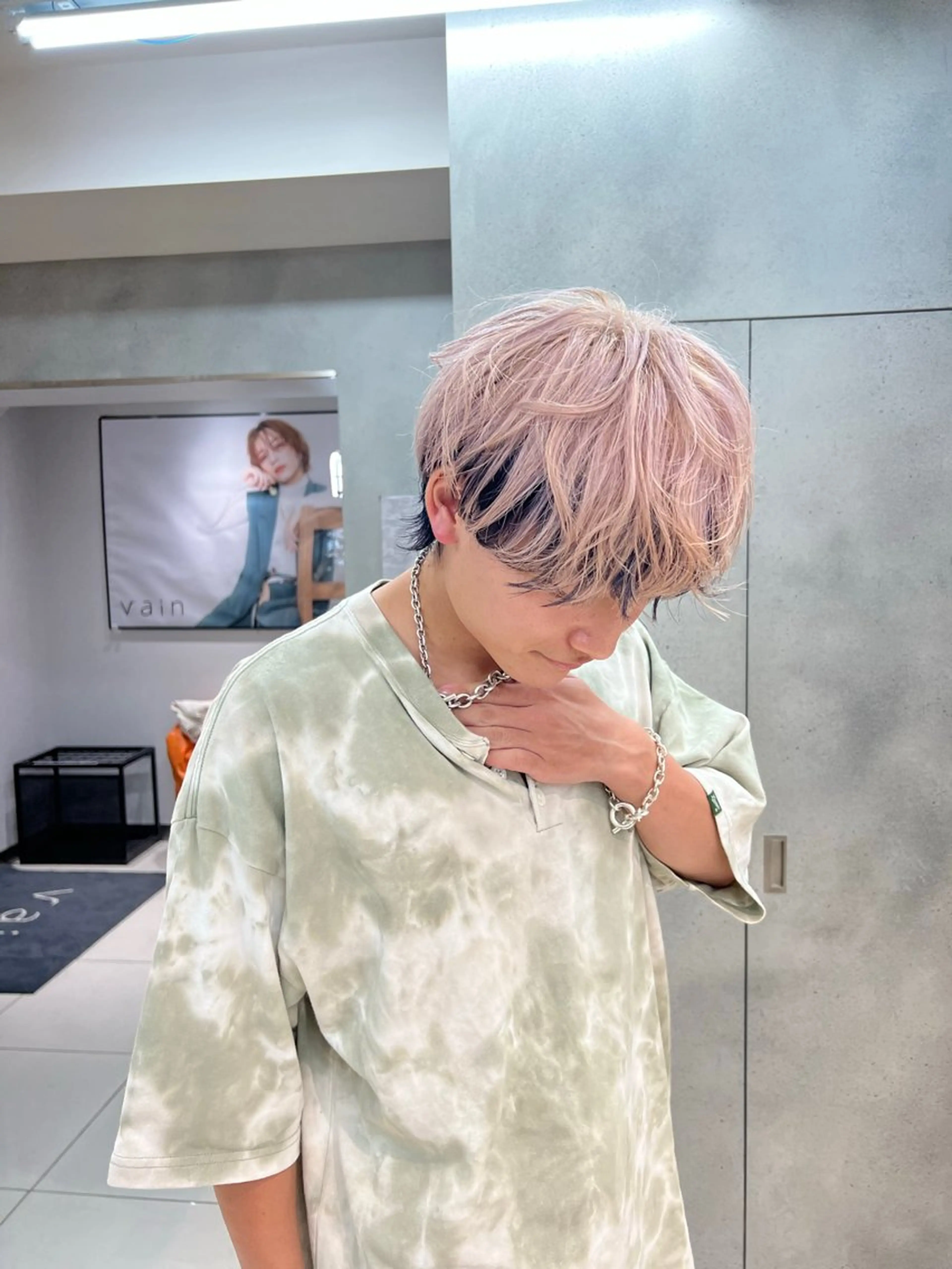 【メンズ限定】カット➕ダブルカラー➕デザイン🩵の写真