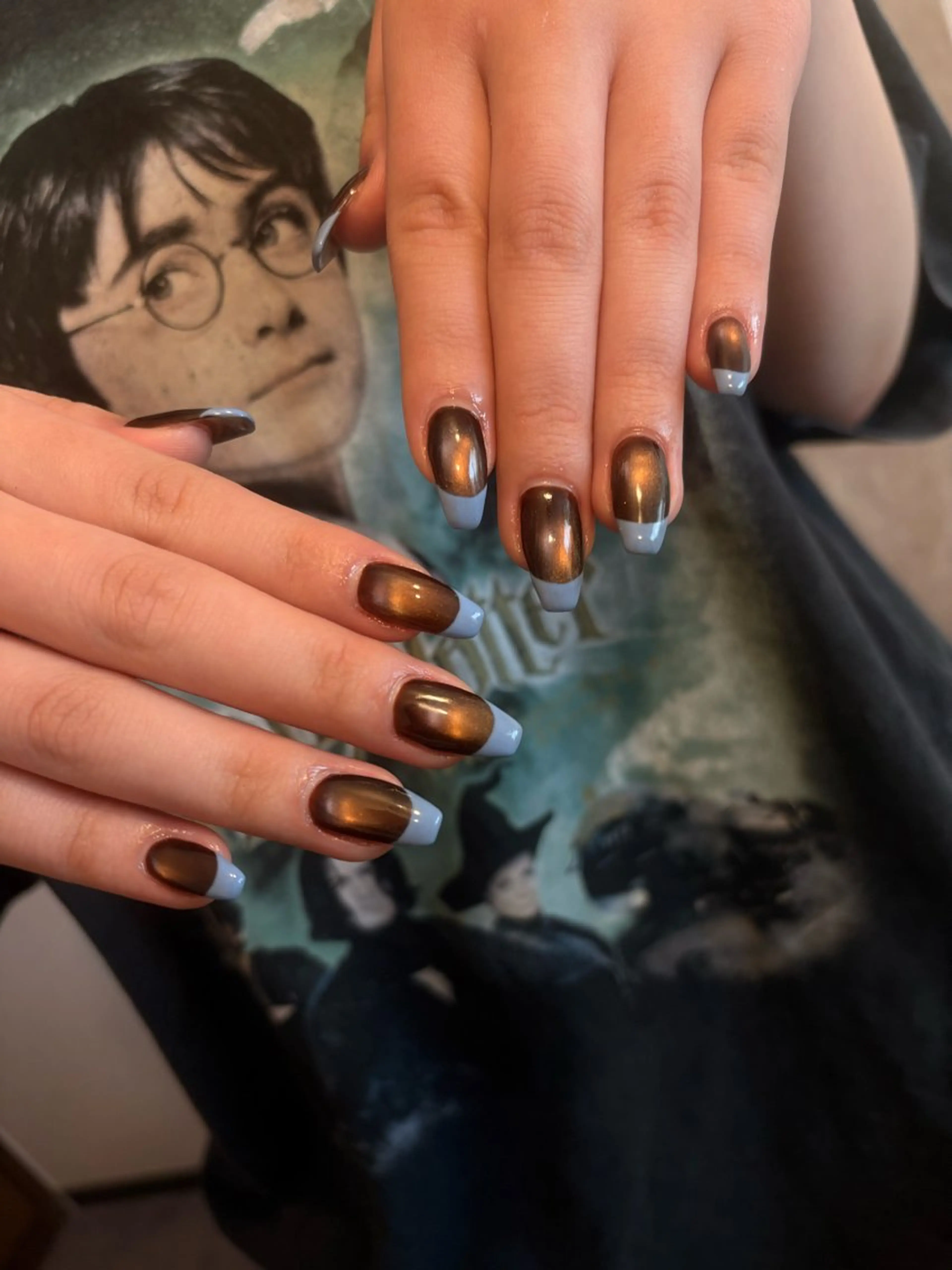ネイル フレンチネイル マグネットネイル ハンドネイル riri. nail salonのネイルデザイン