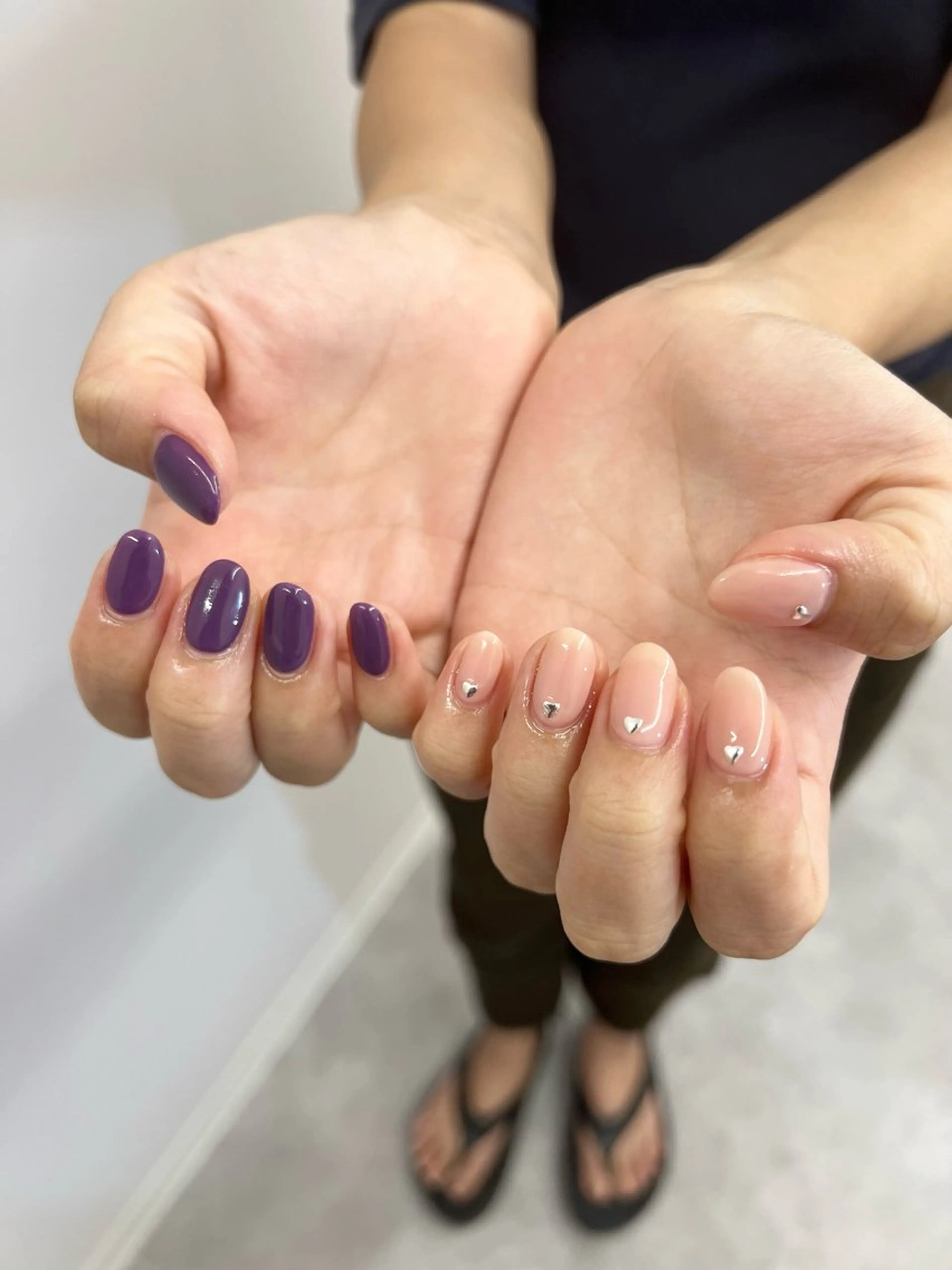 ネイル ジェルネイル 韓国ネイル マグネットネイル ニュアンスネイル ワンカラーネイル ハンドネイル ハンドケア Bana_ Nailのネイルデザイン