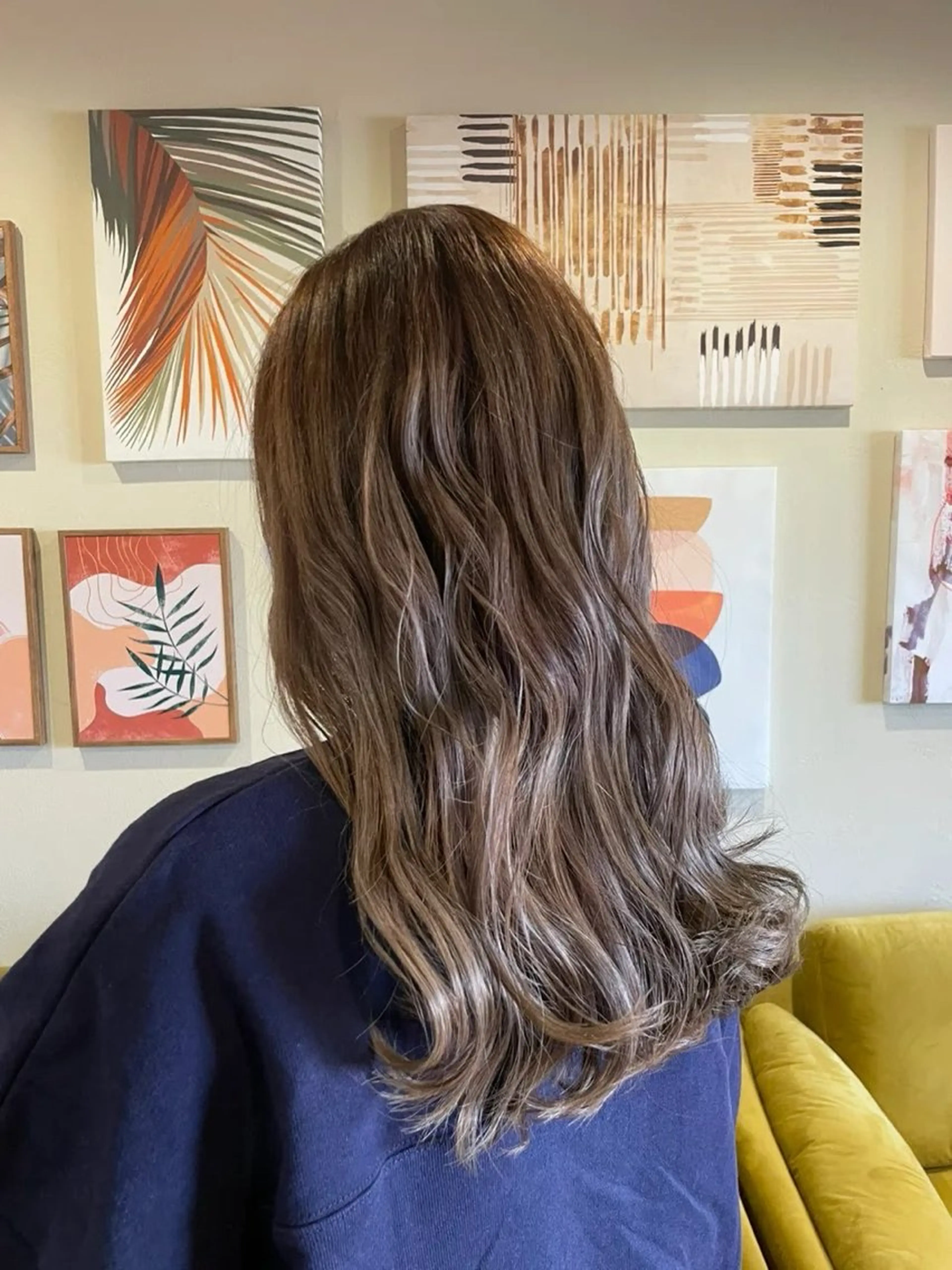 ロング カラー 栞南🌼/艶カラー/ 髪質改善/ナチュラルのヘアスタイル