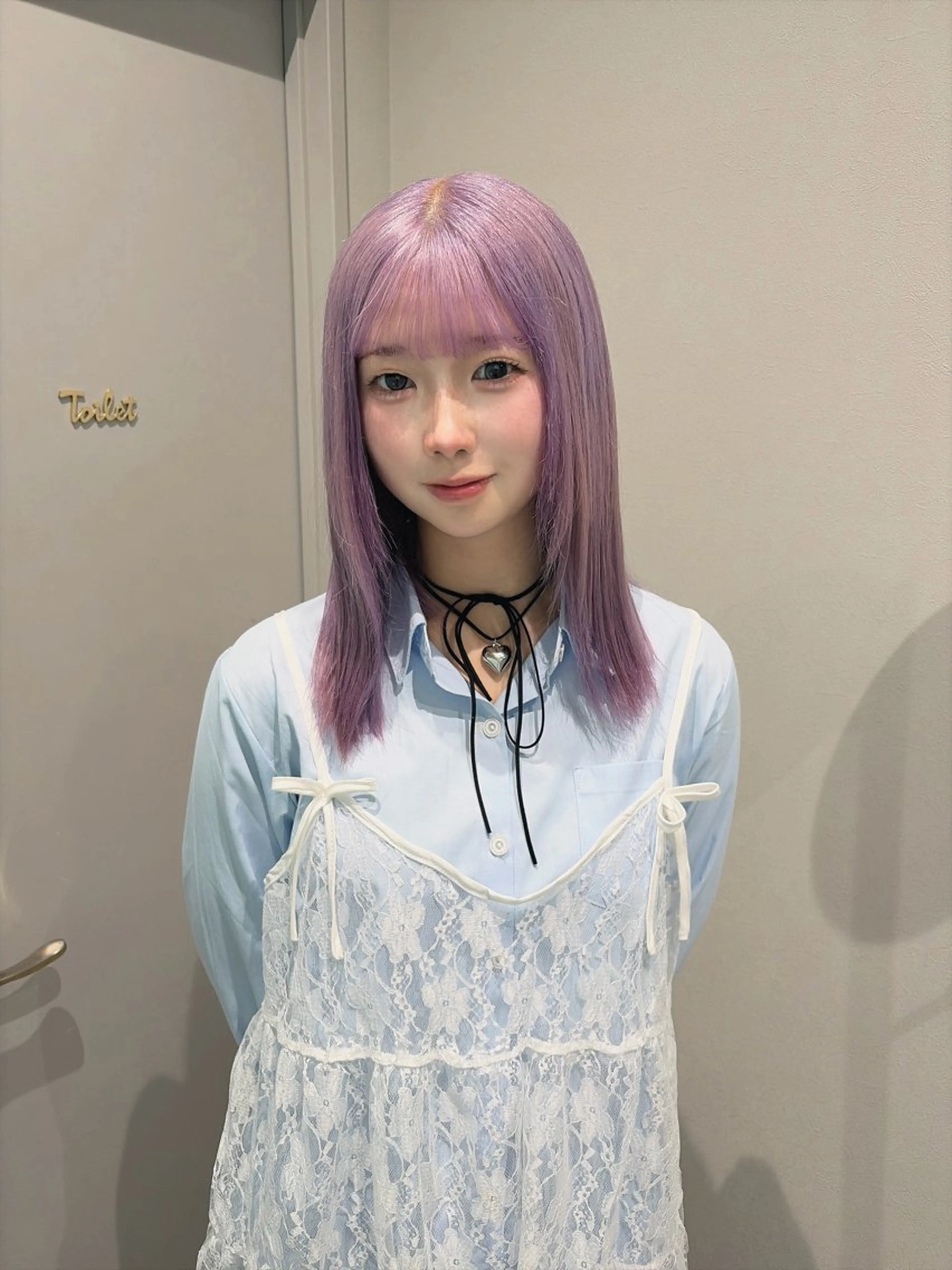 カラー ラベンダーカラー GEM/ hinanaのヘアスタイル