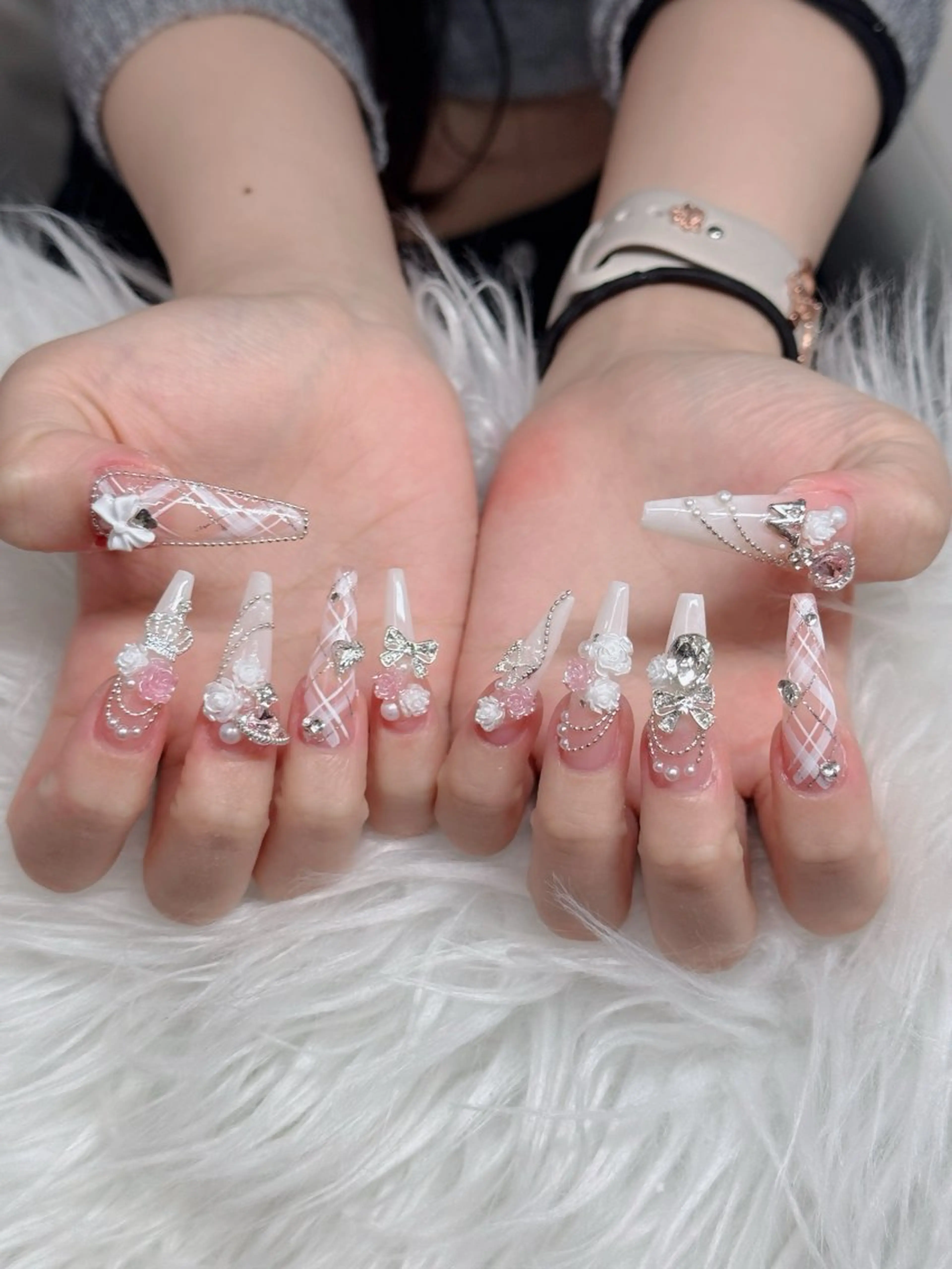 ネイル アートネイル 韓国ネイル 持ち込み ワンホンネイル ハンドネイル Lenie Nail Salonのネイルデザイン