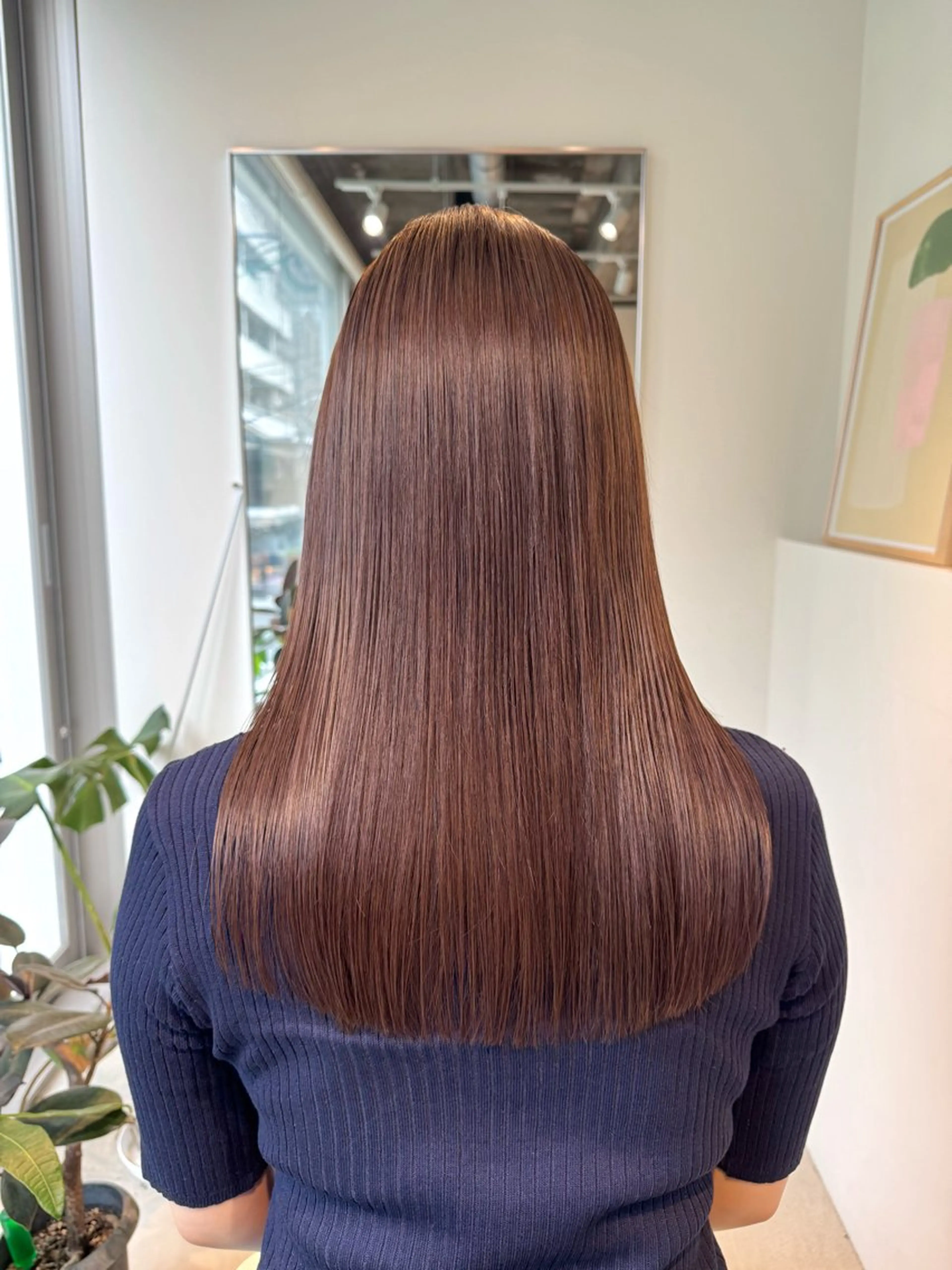 ロング 切りっぱなしボブ ショートボブ アッシュ ボブ ハイライト 髪質改善マスター 長尾勇弥/梅田中津のヘアスタイル