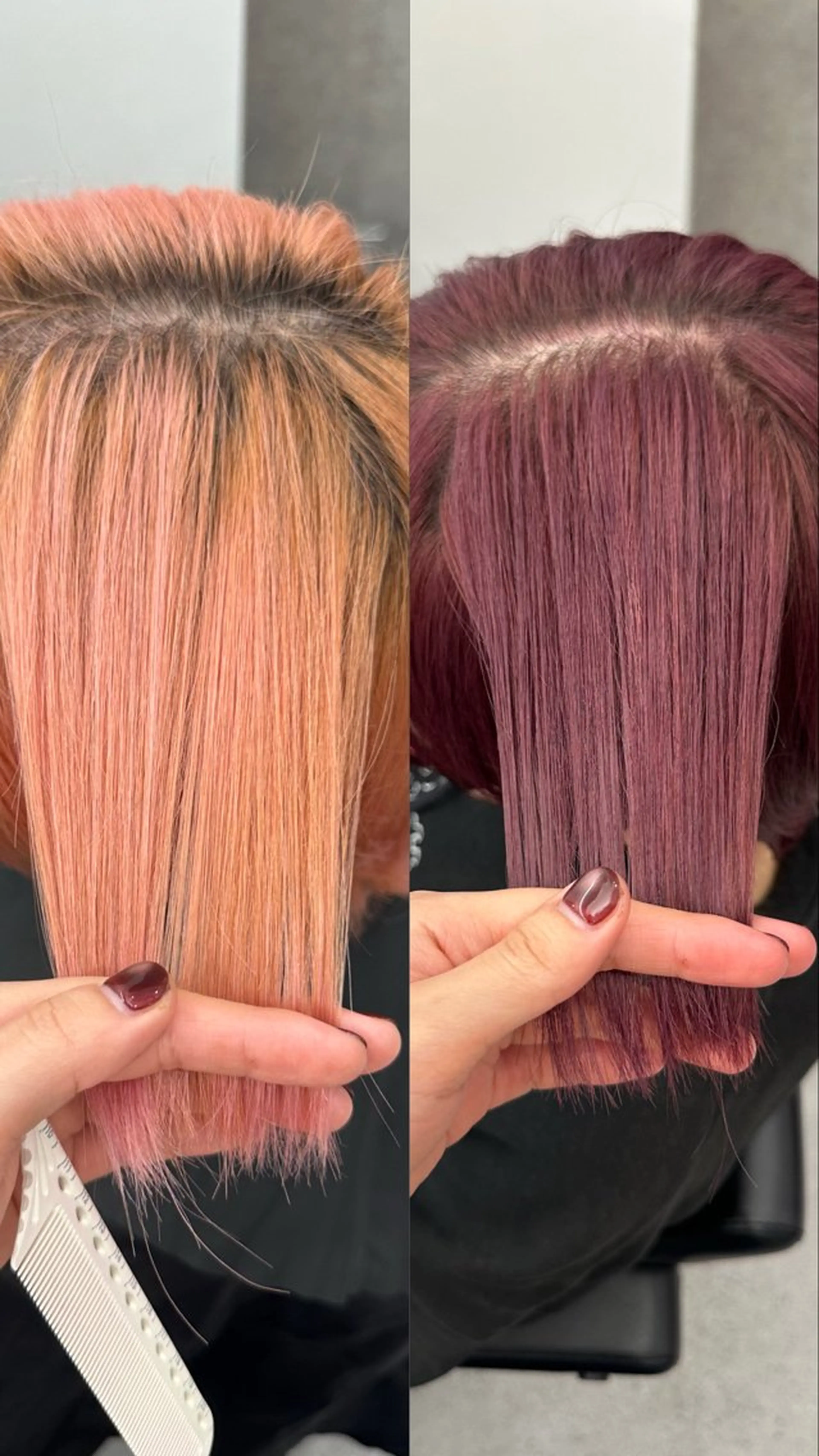 ショート カラー ブリーチ ヘアカラー ハイトーン🪼派手髪 mahoのヘアスタイル