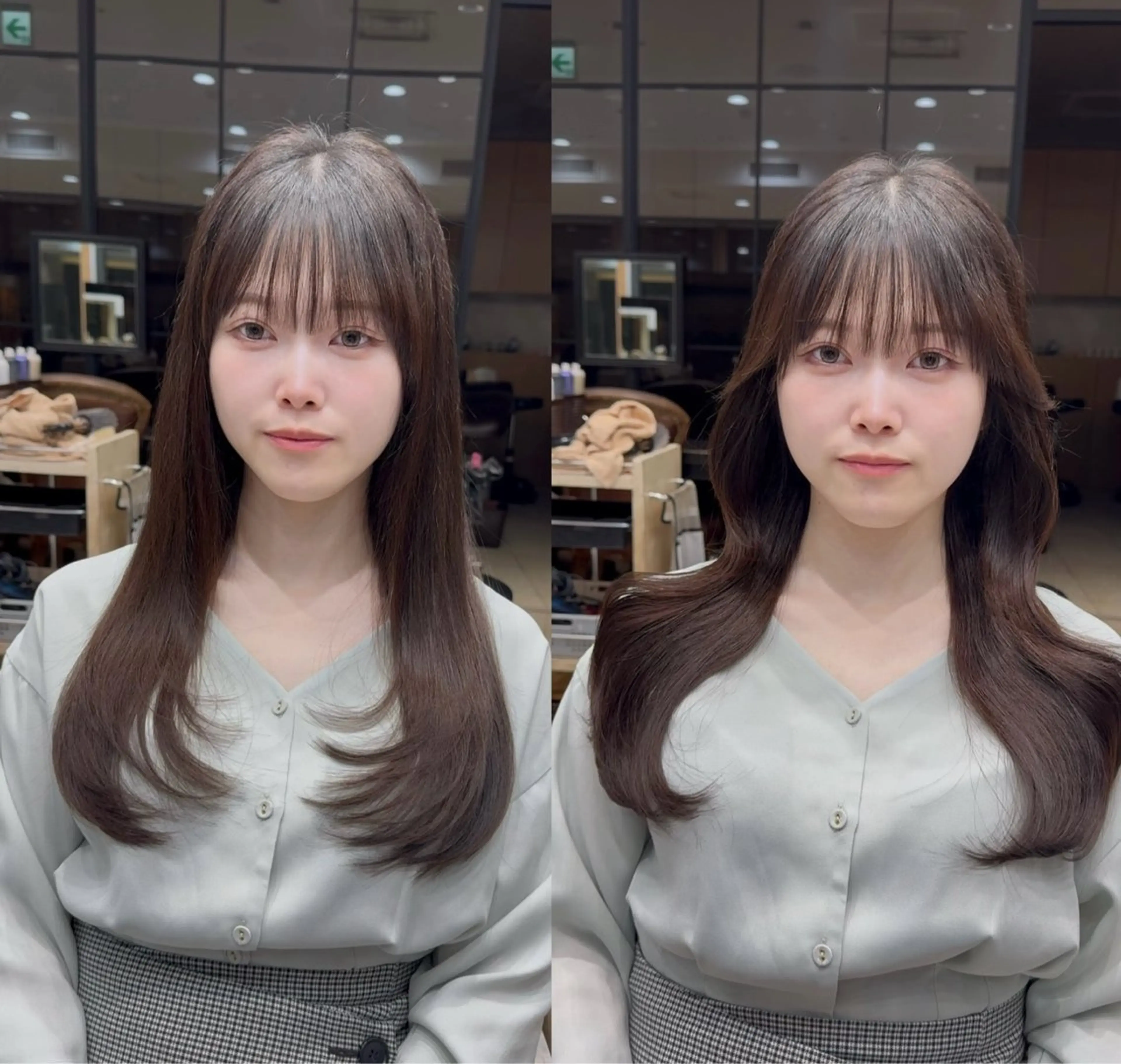 ロング カット トリートメント 新宿/レイヤー 顔周りカット溝手優太のヘアスタイル