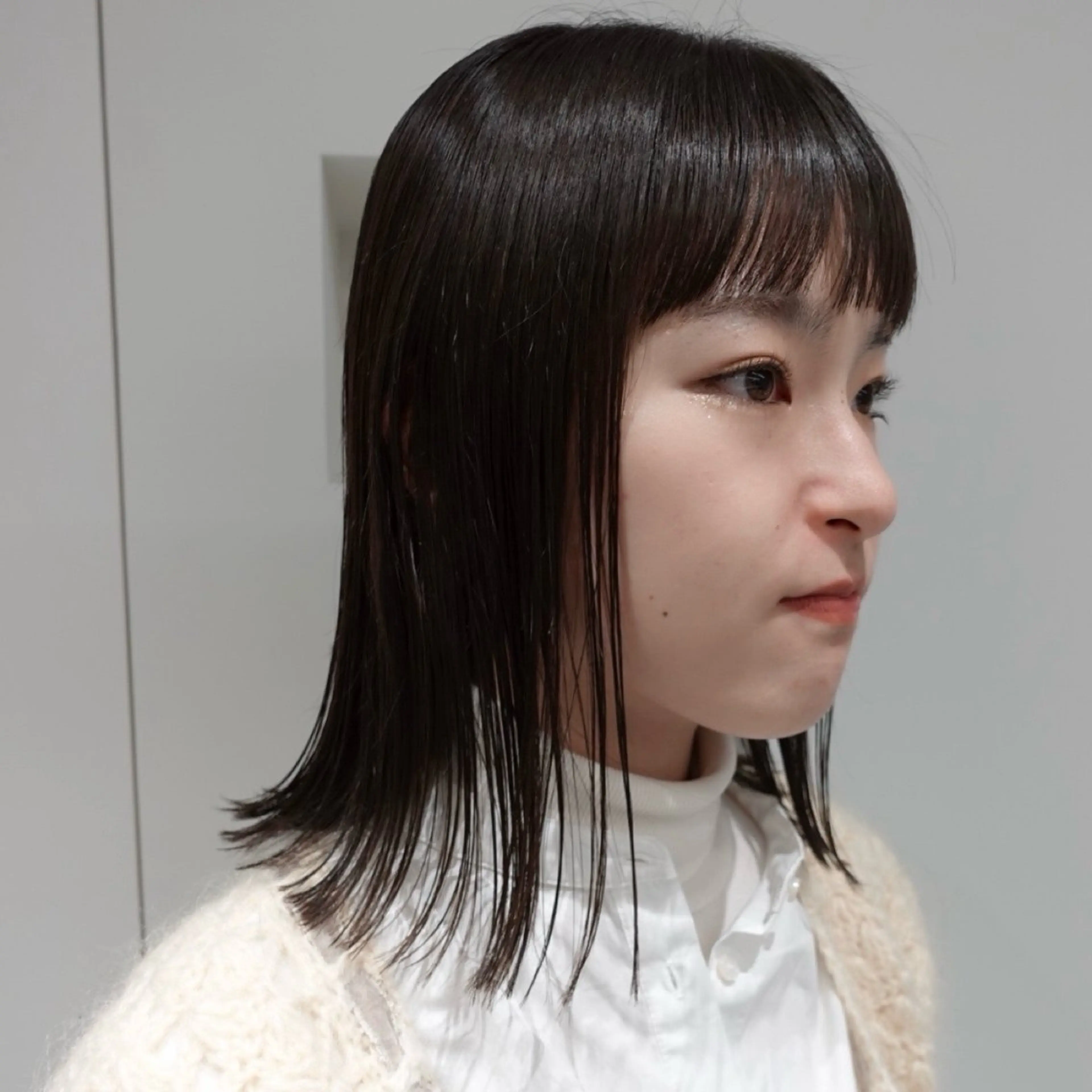 ミディアム パーマ ヘアアレンジ ストレートパーマ カット トリートメント 🌐サトウ リョウ🌐のヘアスタイル