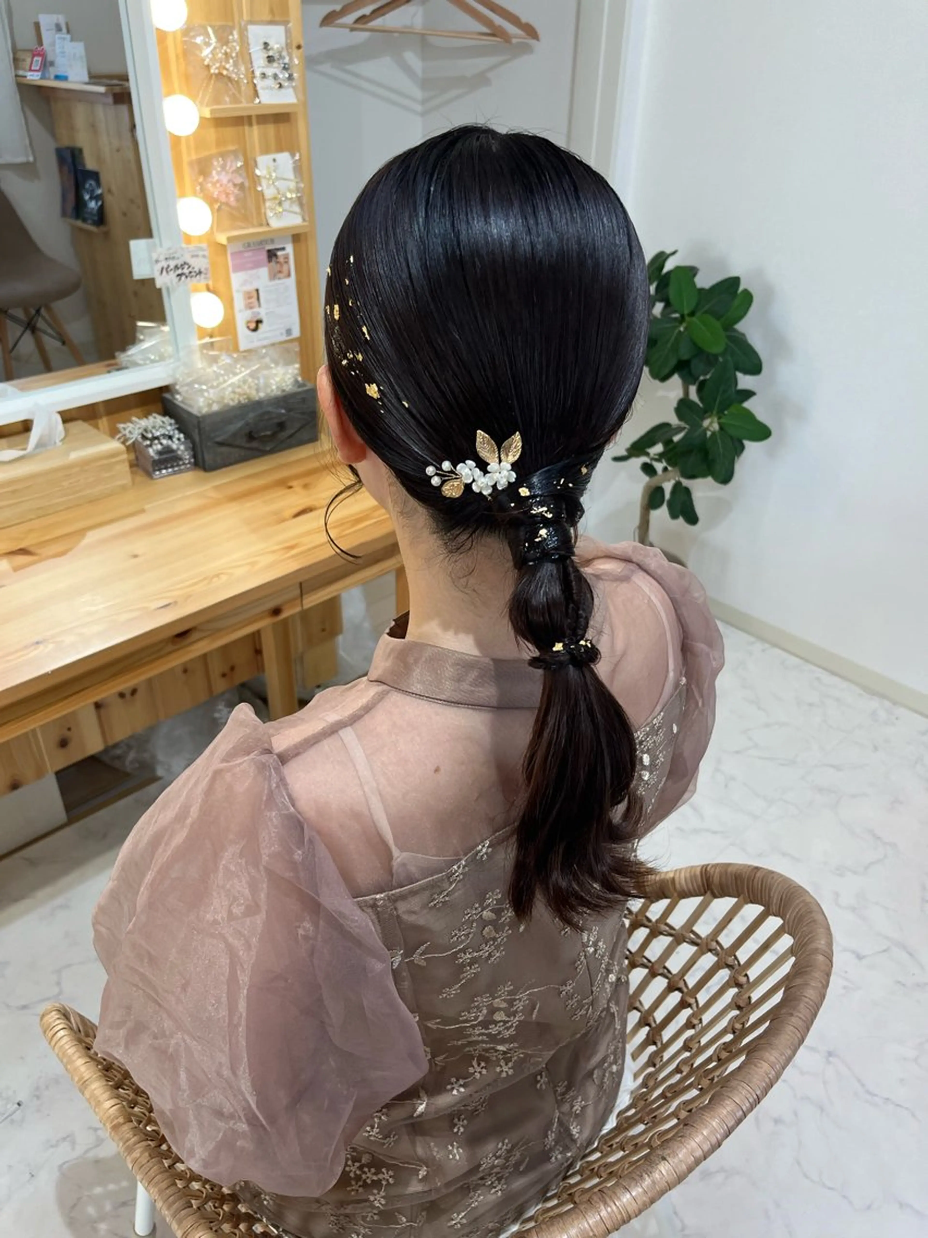 セミロング ヘアアレンジ ヘアセット ヘアセットサロン /上坪愛美のヘアスタイル