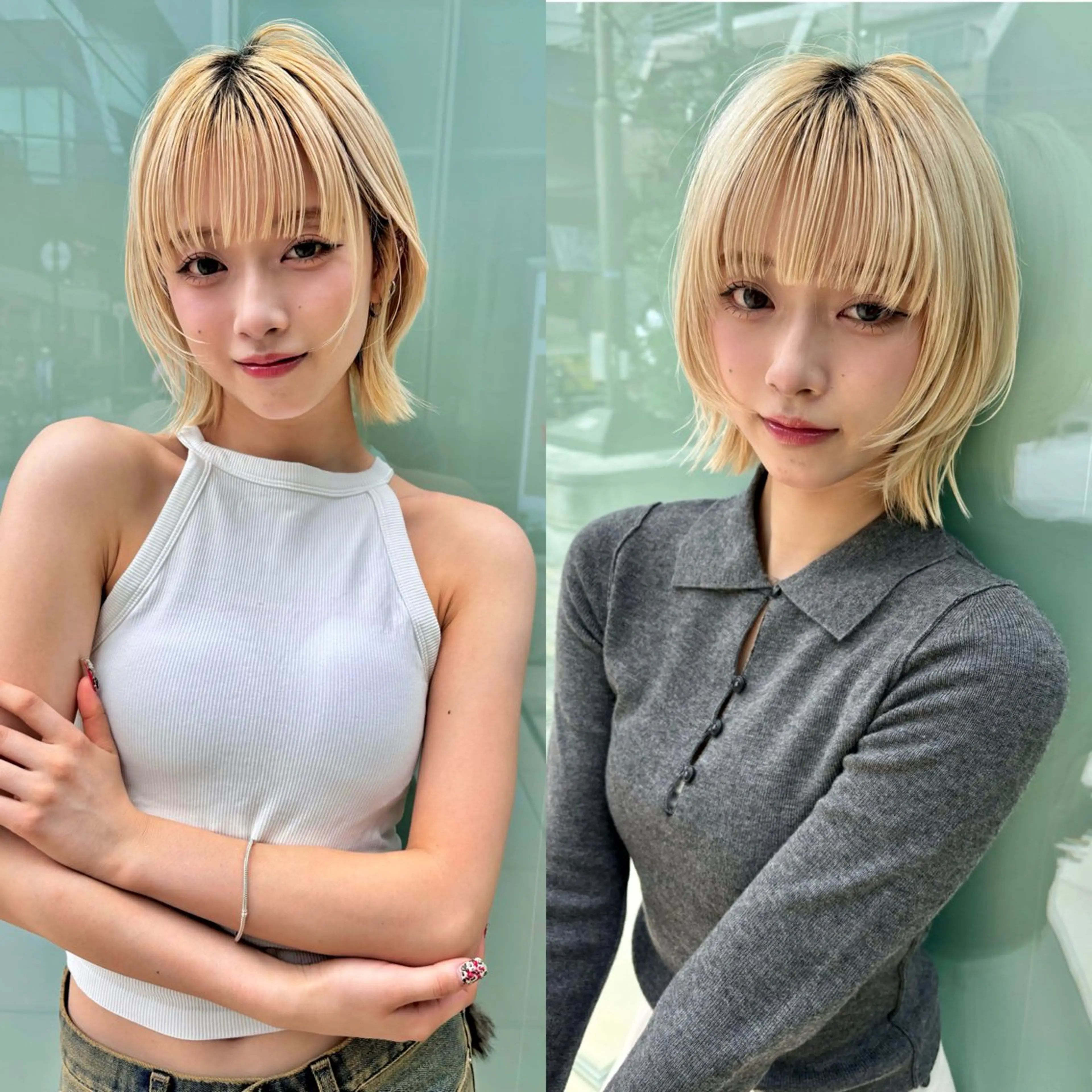 【minimo限定】カット＋ケアブリーチ＋カラー＋クイックTrの写真