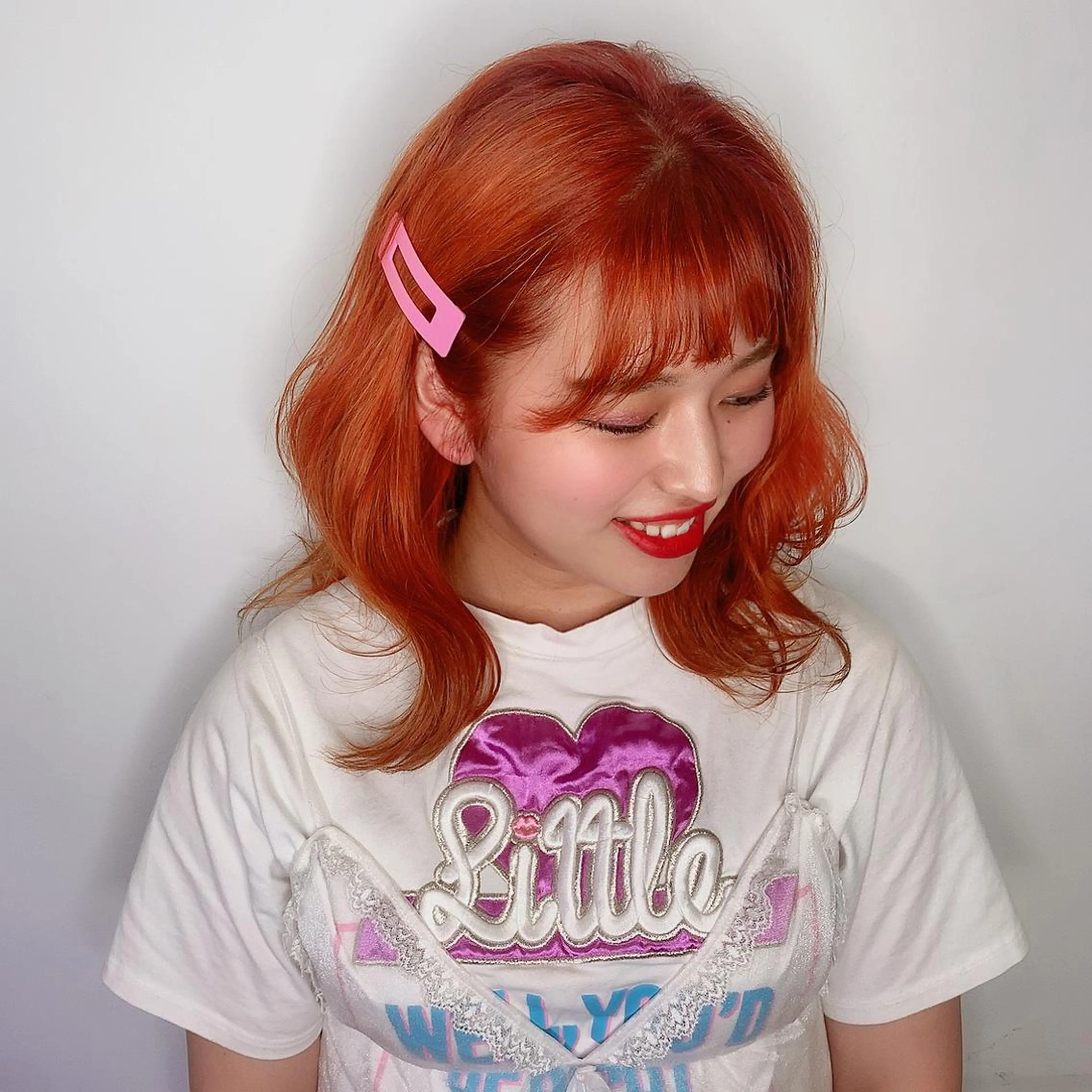 ミディアム カラー AMI ウルフパーマ/メンズのヘアスタイル