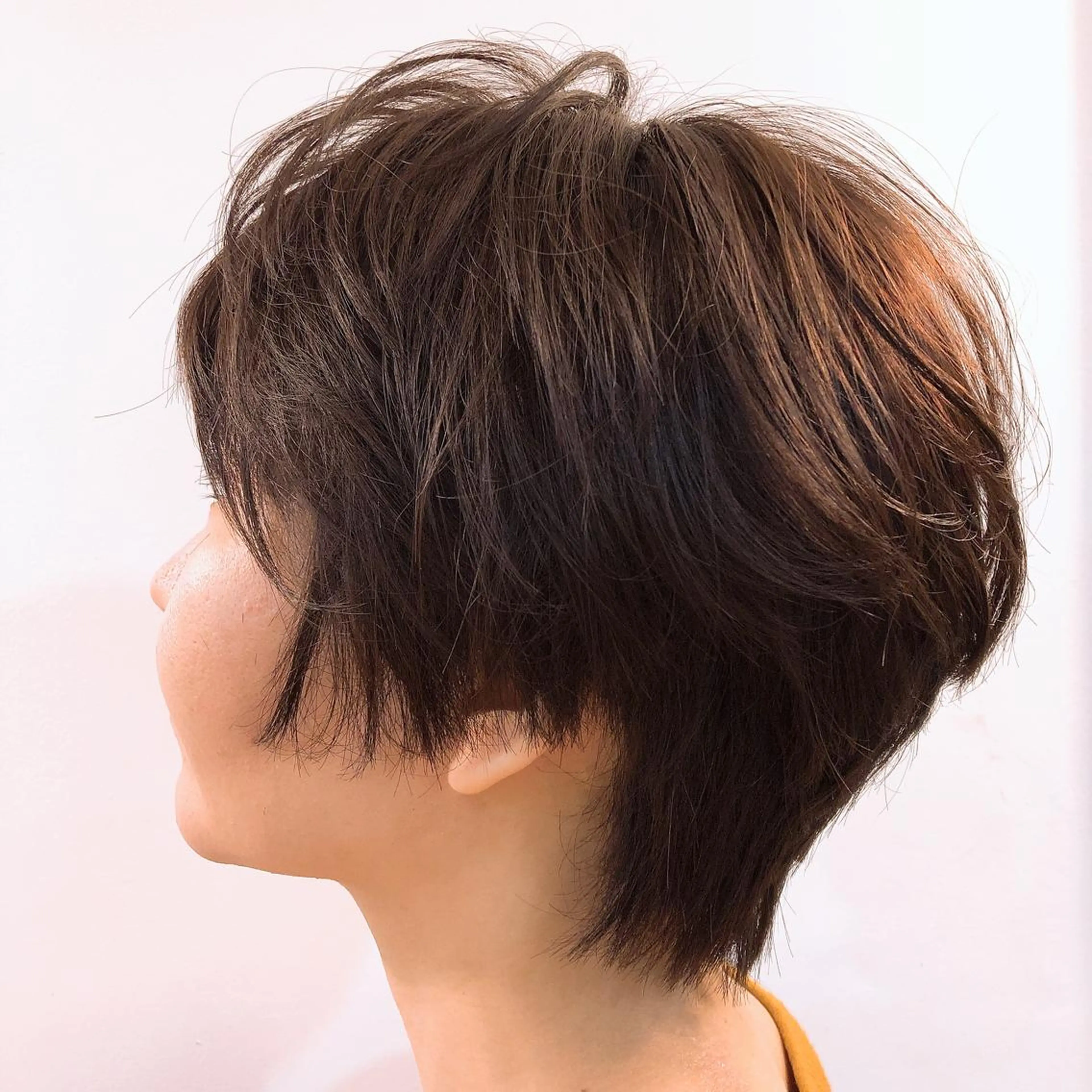 ショート カラー ベージュカラー ショートヘア 塩崎 春香のヘアスタイル
