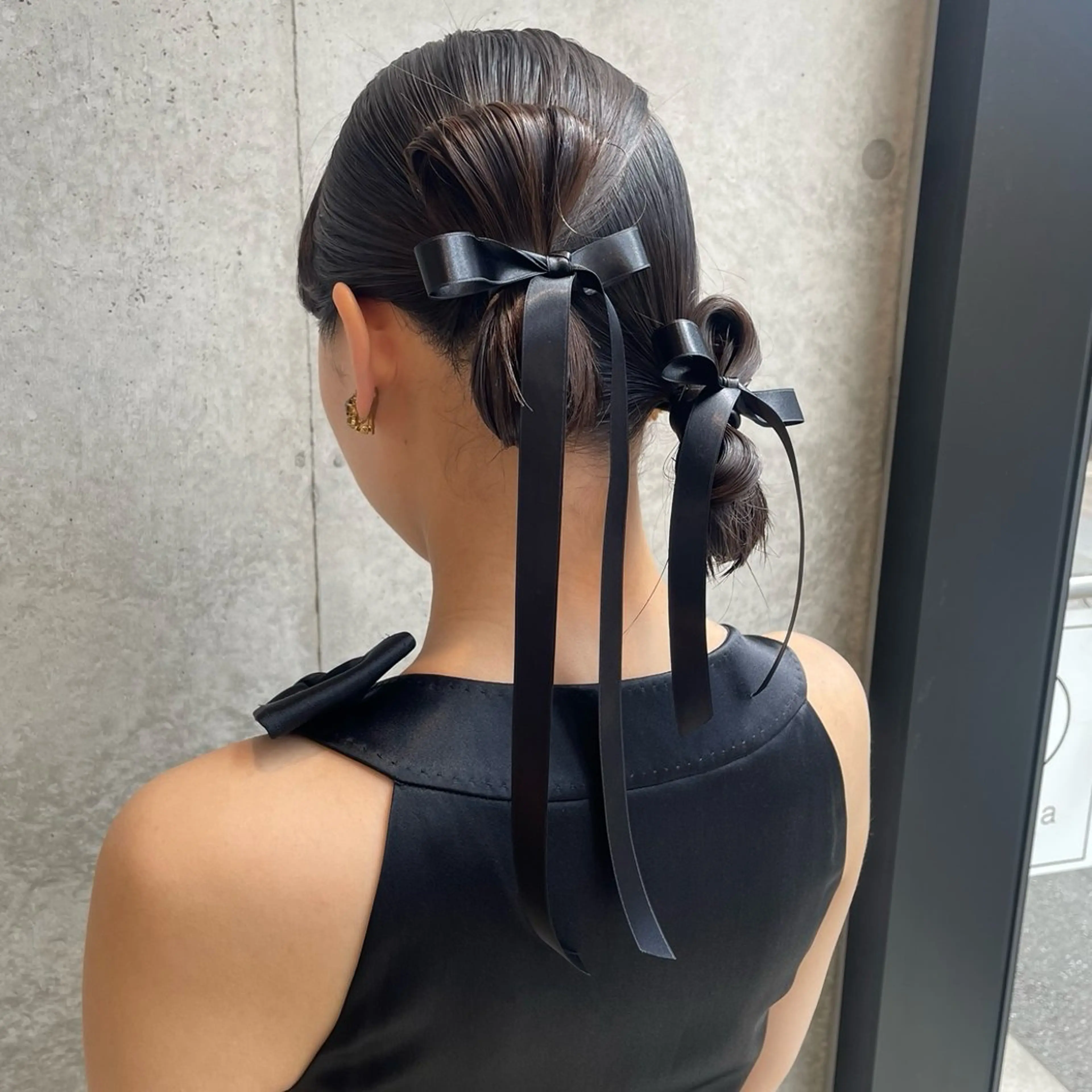 セミロング ヘアアレンジ ヘアセット Mizobe misakiのヘアスタイル