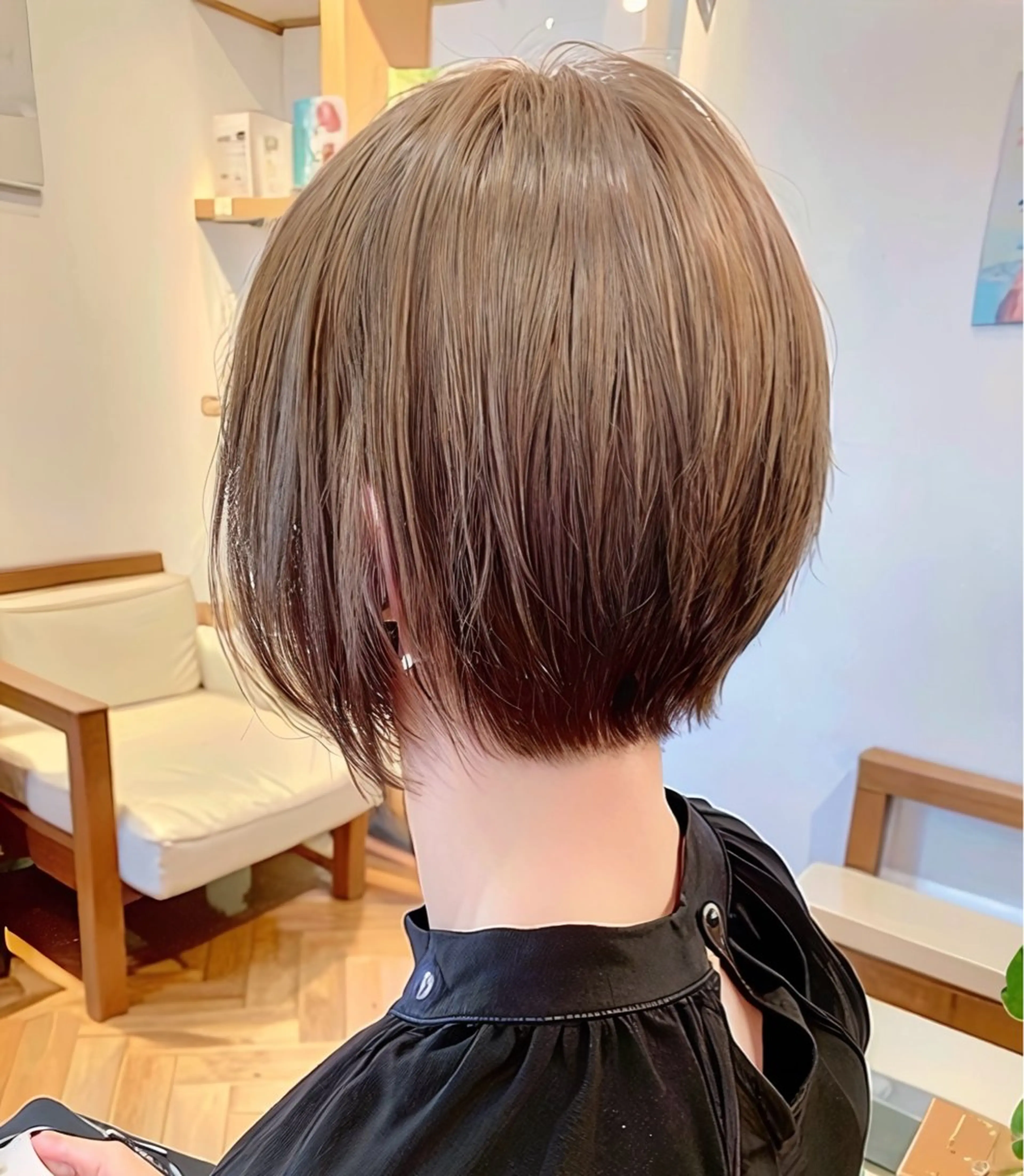ショート カラー ショートボブ ボブ ショートヘア 秋山知穂ショート/ 縮毛矯正はお任せ🧸のヘアスタイル