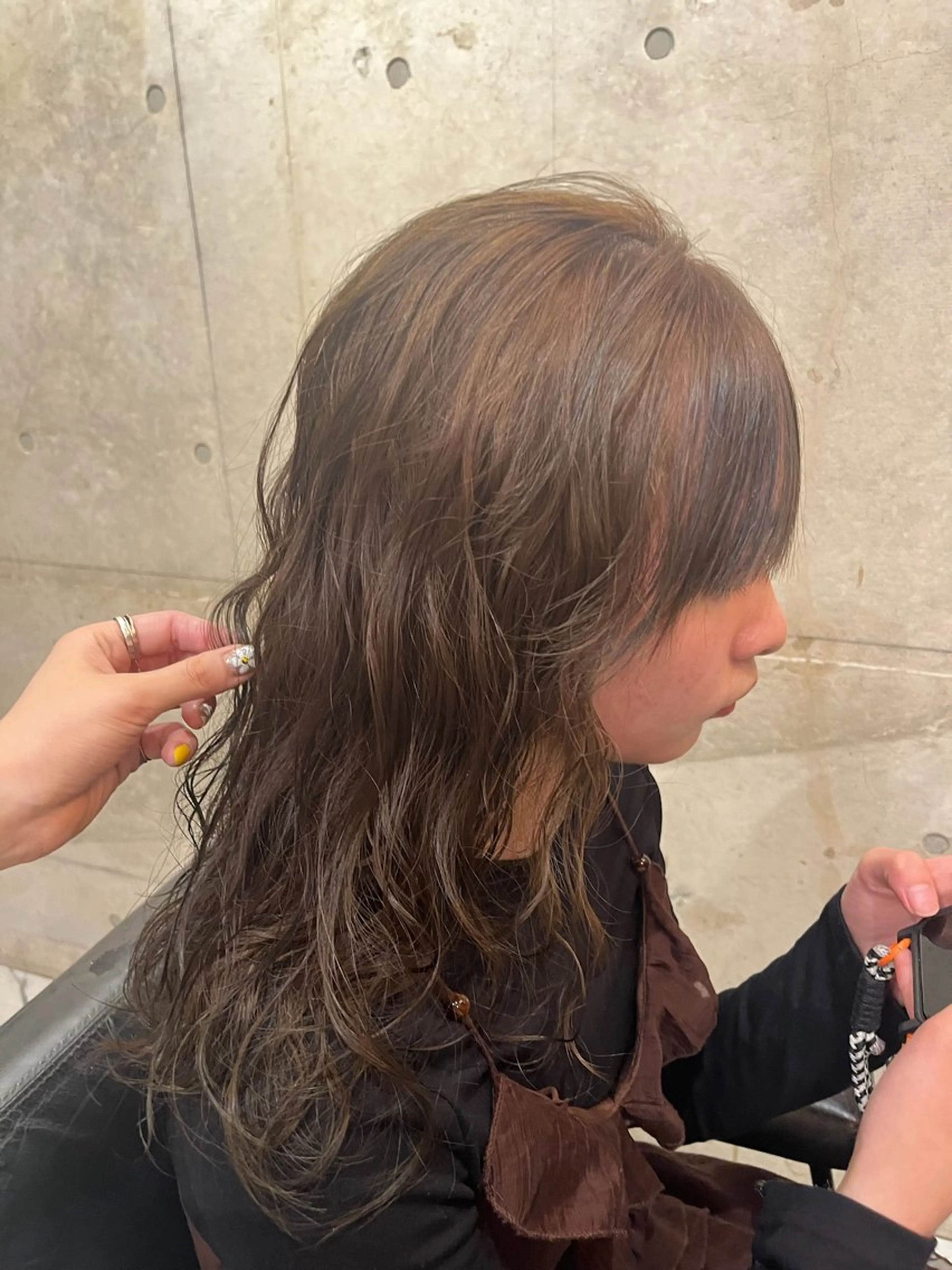 ロング パーマ パーマ «料金🆓カット モデル»キリ🌿のヘアスタイル