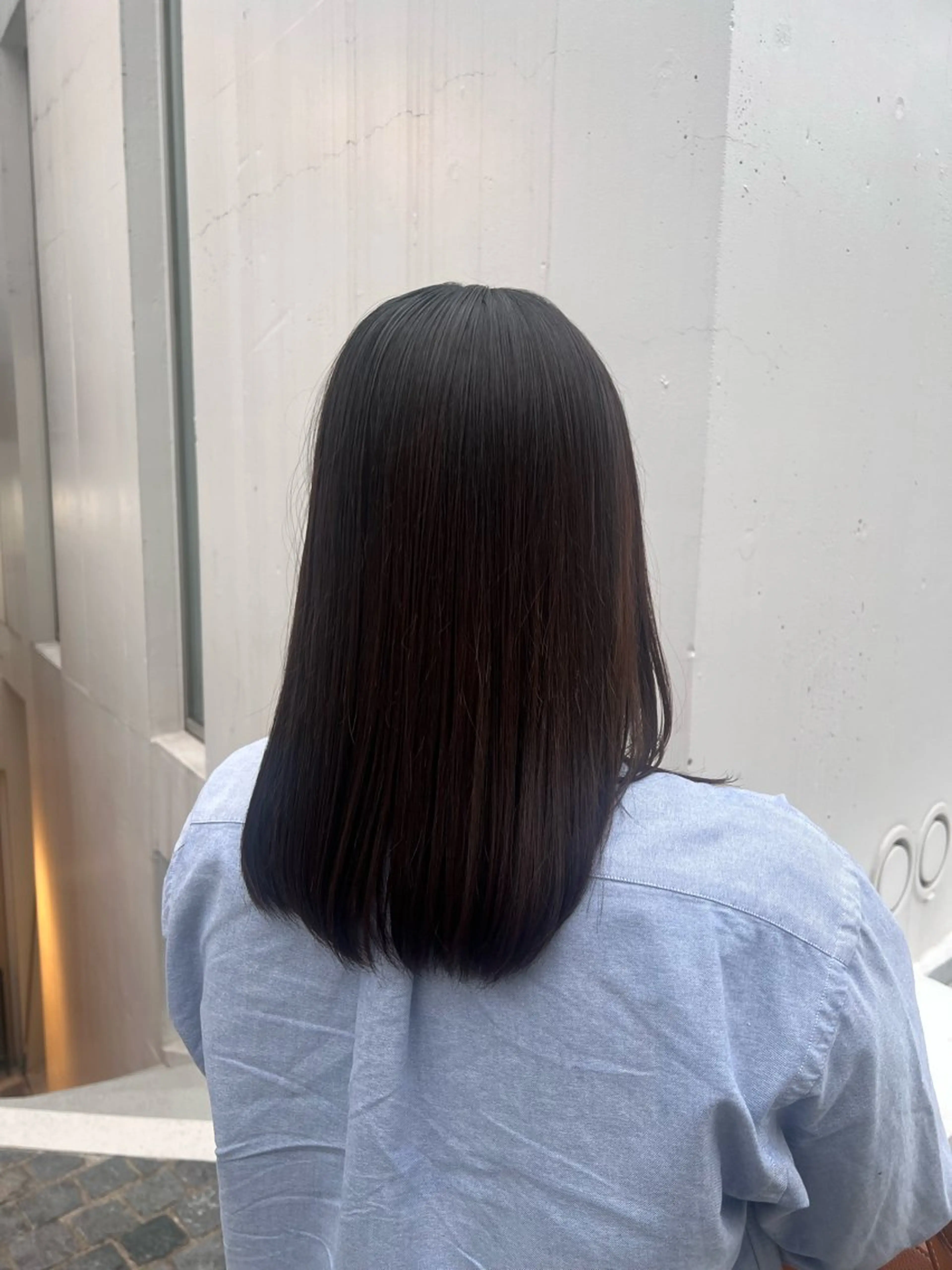 ミディアム 縮毛矯正 似合わせ／代官山/ NAO🎀のヘアスタイル