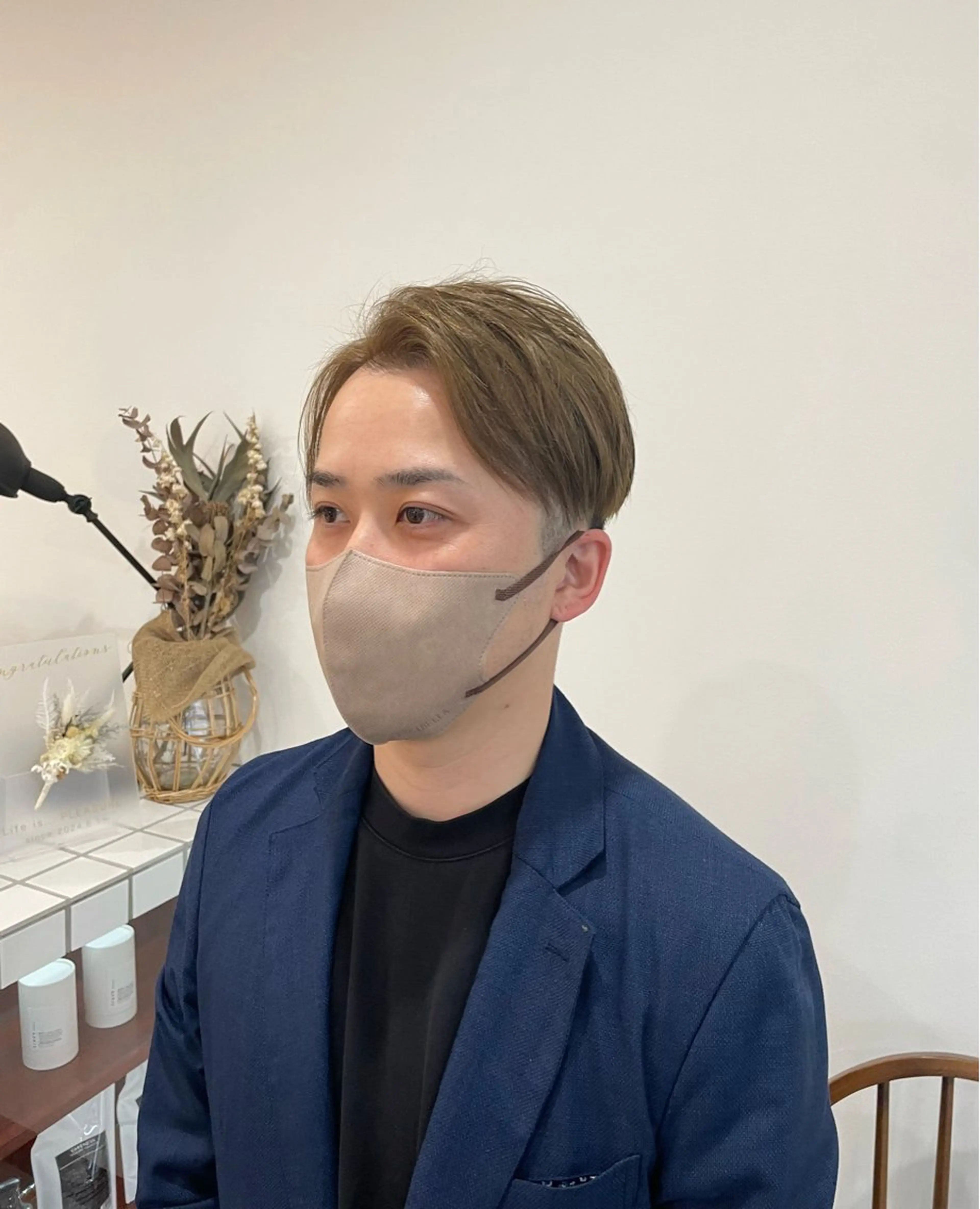 ショート 岡田 駿也のヘアスタイル