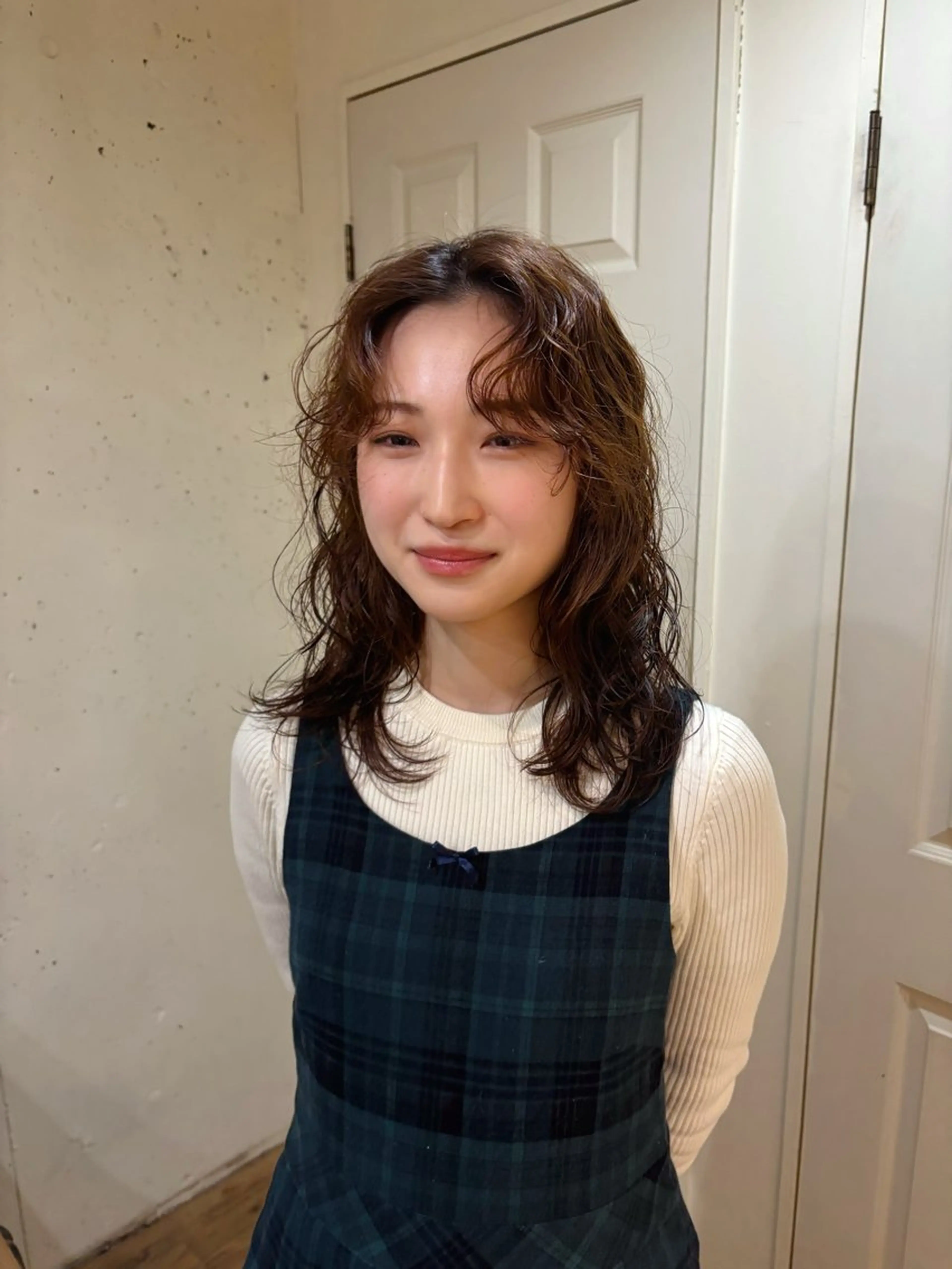 セミロング パーマ カット パーマ kaito パーマ募集！🔵のヘアスタイル