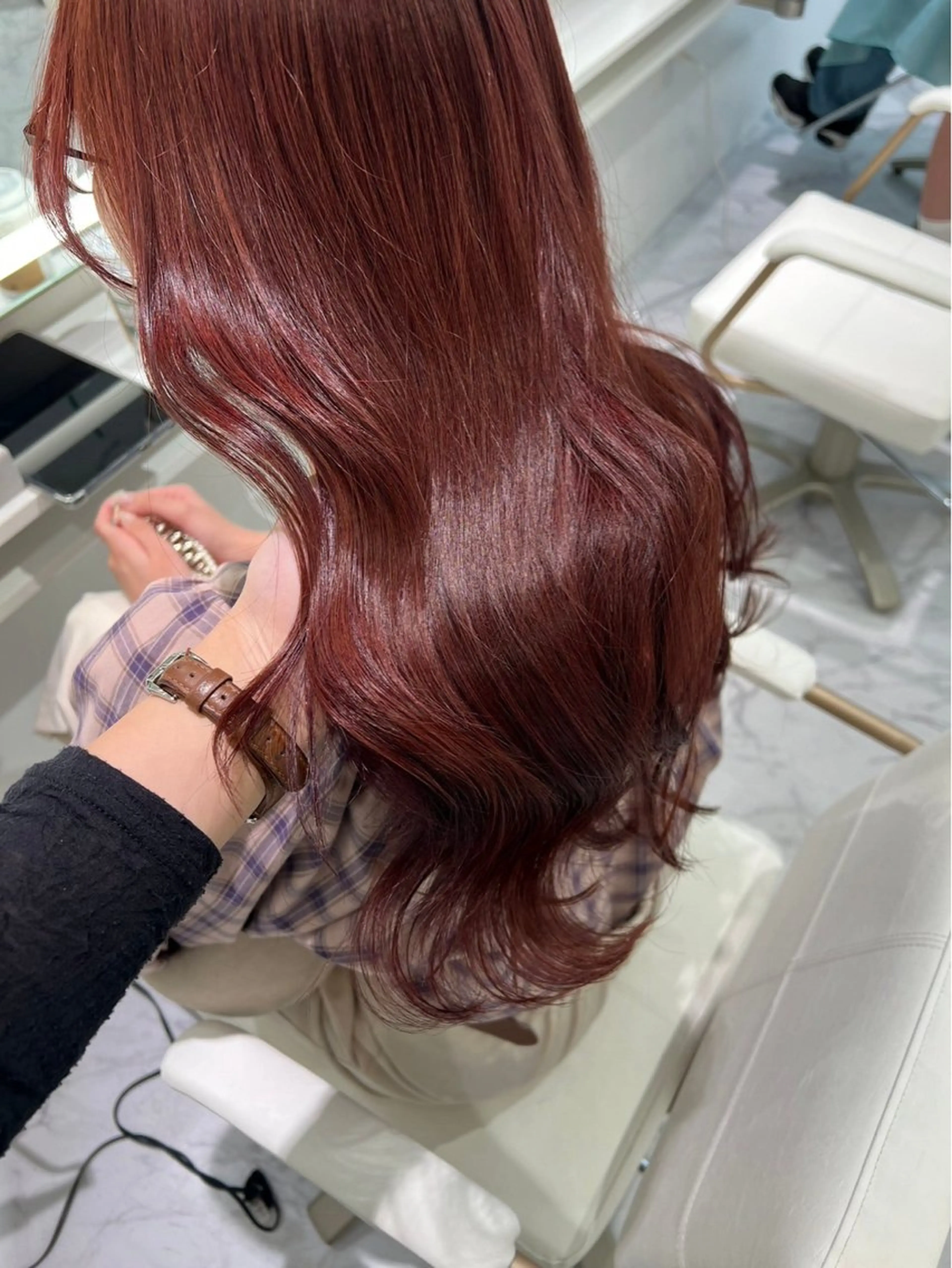 ロング カラー ロング カット ヘアカラー ParveMix 🪽鳥取彩花のヘアスタイル