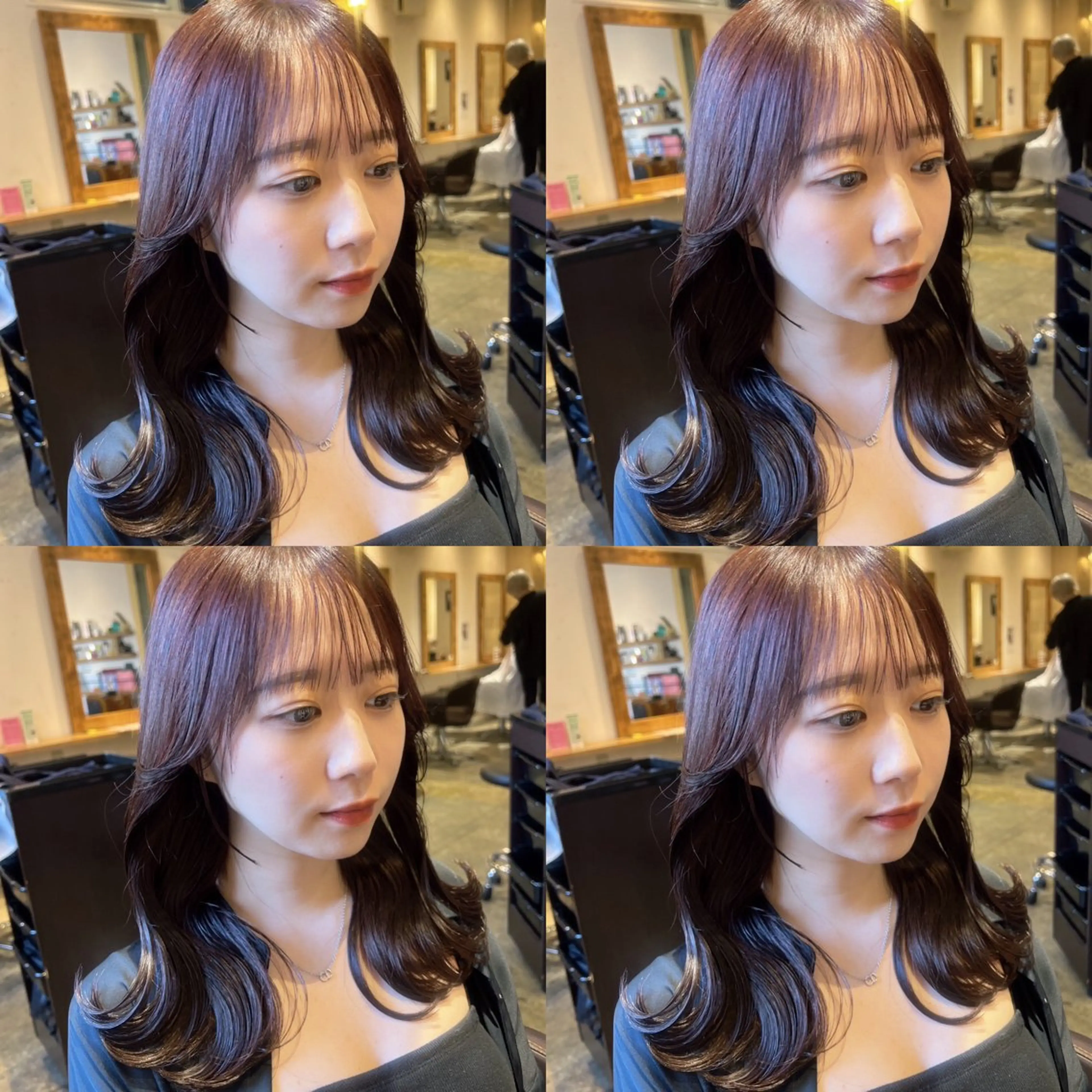 ミディアム カラー カット ヘアカラー トリートメント レイヤー×艶髪の神様 マネージャー安藤光司のヘアスタイル